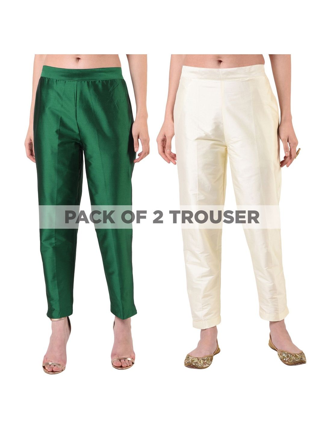 FLOREOS Women Relaxed Easy Wash Trousers-image-38