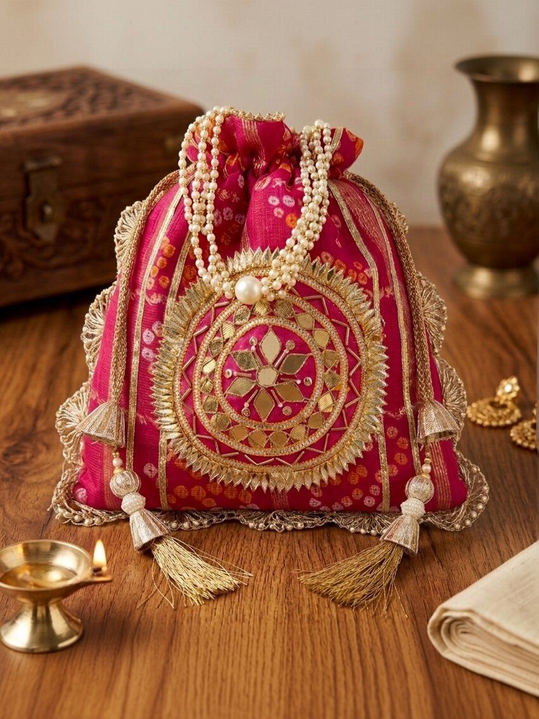 BYRA Embroidered Potli Clutch-picture-50