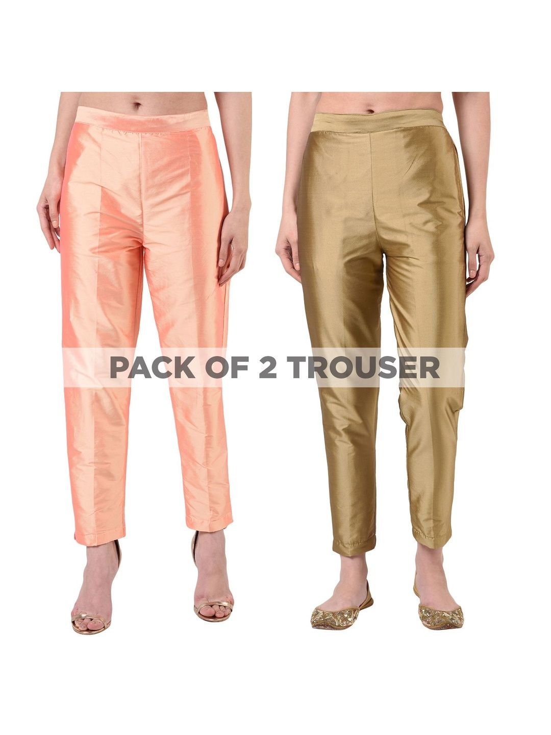 FLOREOS Women Relaxed Easy Wash Trousers-image-12