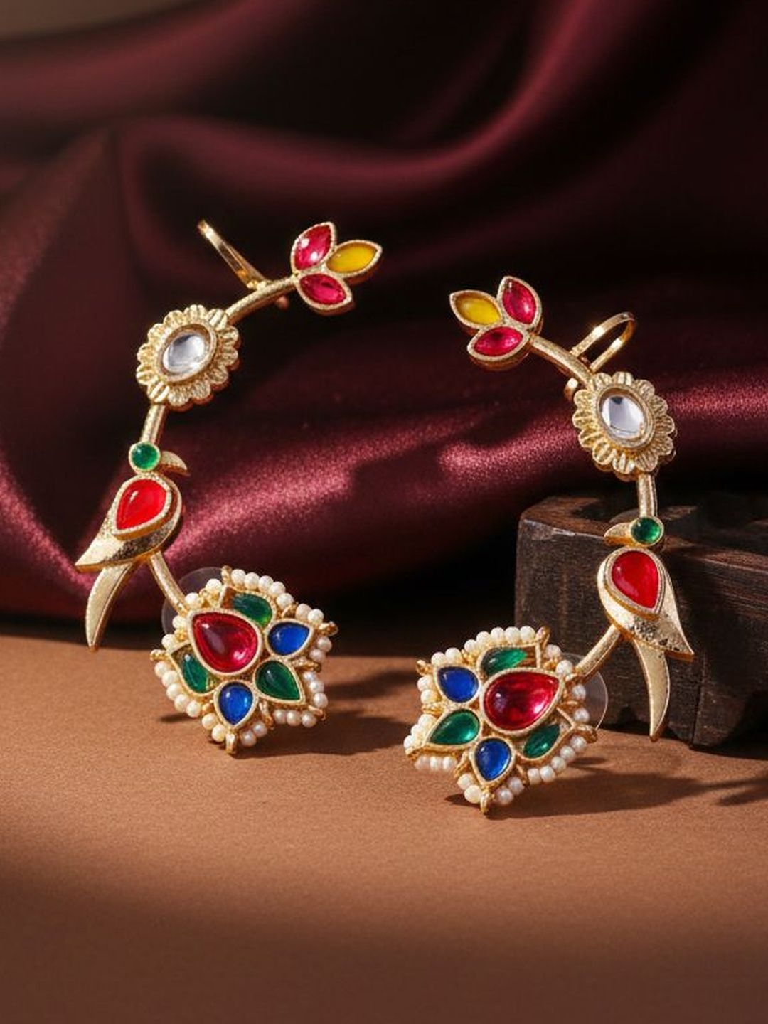 SHONA'S STYLE Floral Ear Cuff Earrings-picture-16