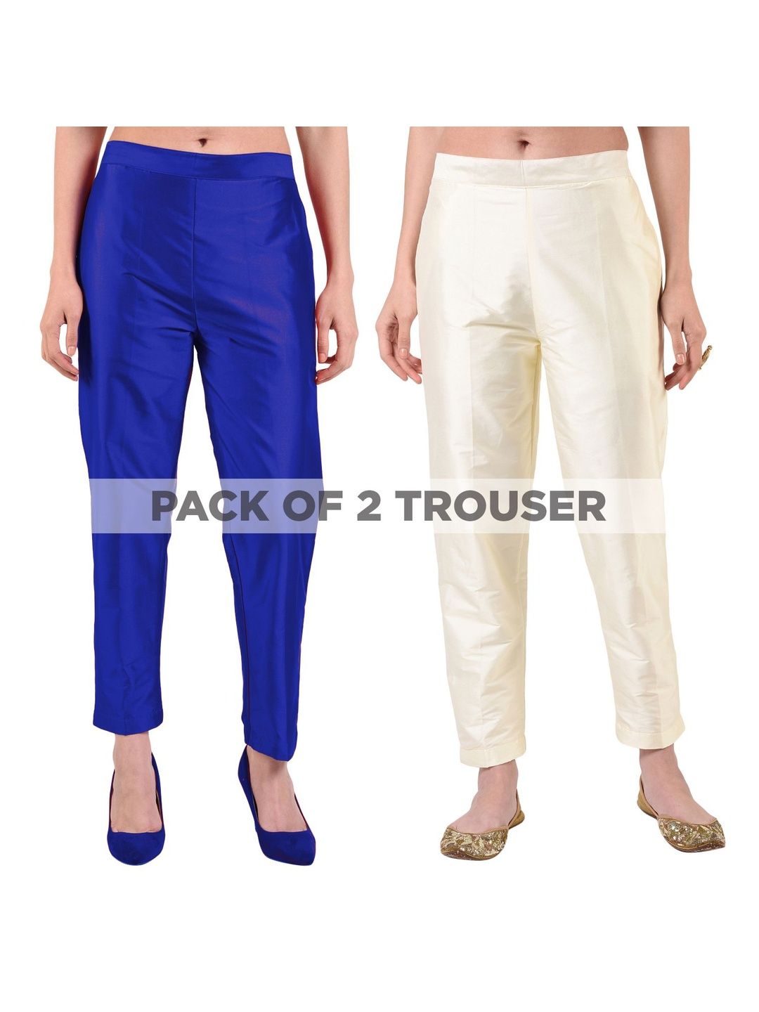 FLOREOS Women Relaxed Easy Wash Trousers-image-40