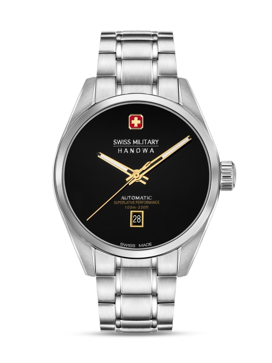 SWISS MILITARY HANOWA Men Dial & Stainless Steel Bracelet Style Straps Analogue Automatic Motion Powered Watch-picture-22