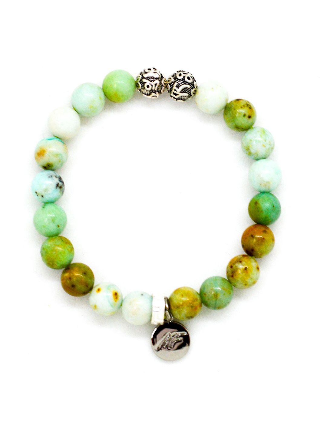 MYSTICFLAVIA Unisex Sterling Silver Turquoise Bracelet-image-3