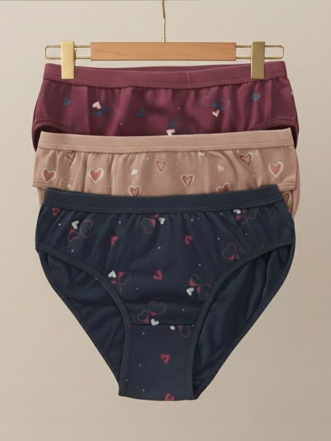 Nakshu Women Pack of 3 Printed Seamless Assorted Cotton Hipster Briefs-image-34
