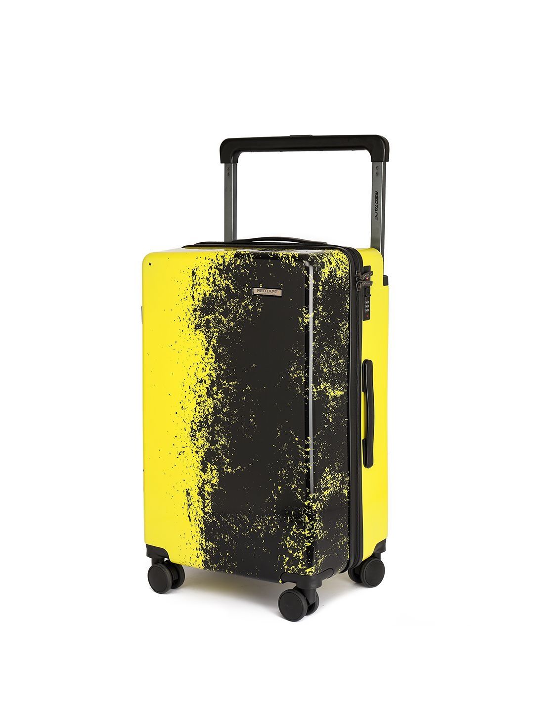 Red Tape Printed Hard-Sided Water-Resistant Medium Trolley Bag-image-18