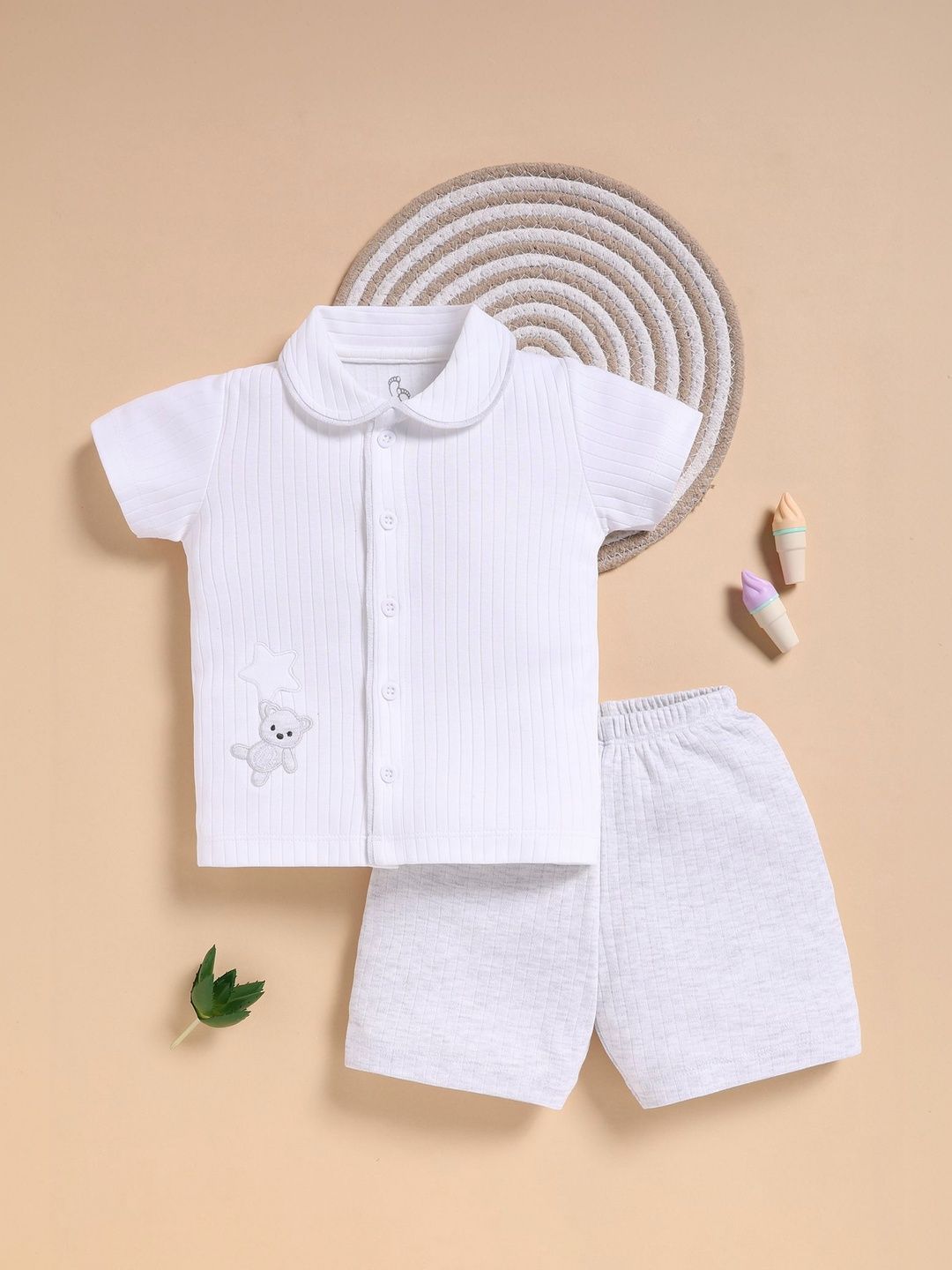 BABY GO Boys Printed Short Sleeves Pure Cotton Shirt And Short-picture-15