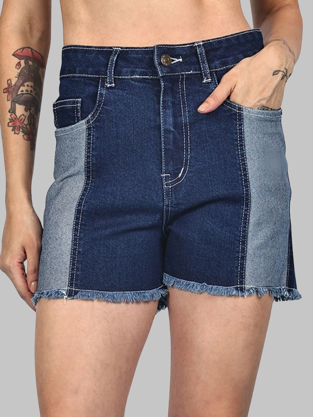 DOZER Women High-Rise Denim Shorts-picture-13