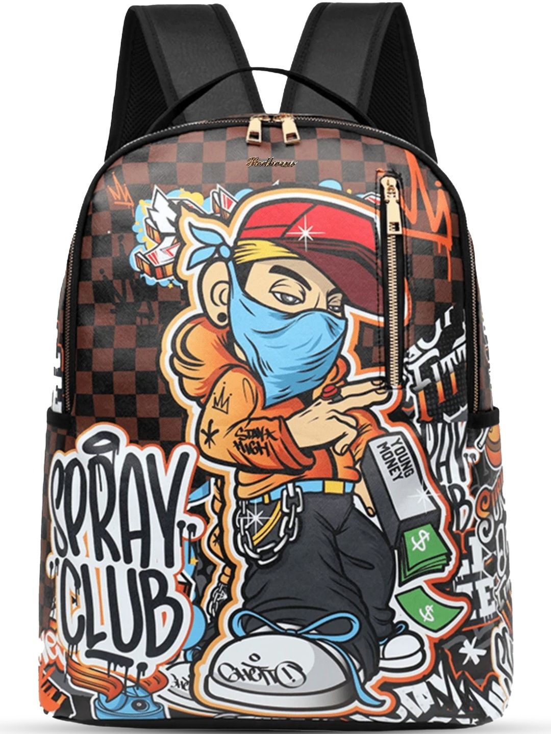 REDHORNS Unisex Graphic Backpack with Anti-Theft-picture-12