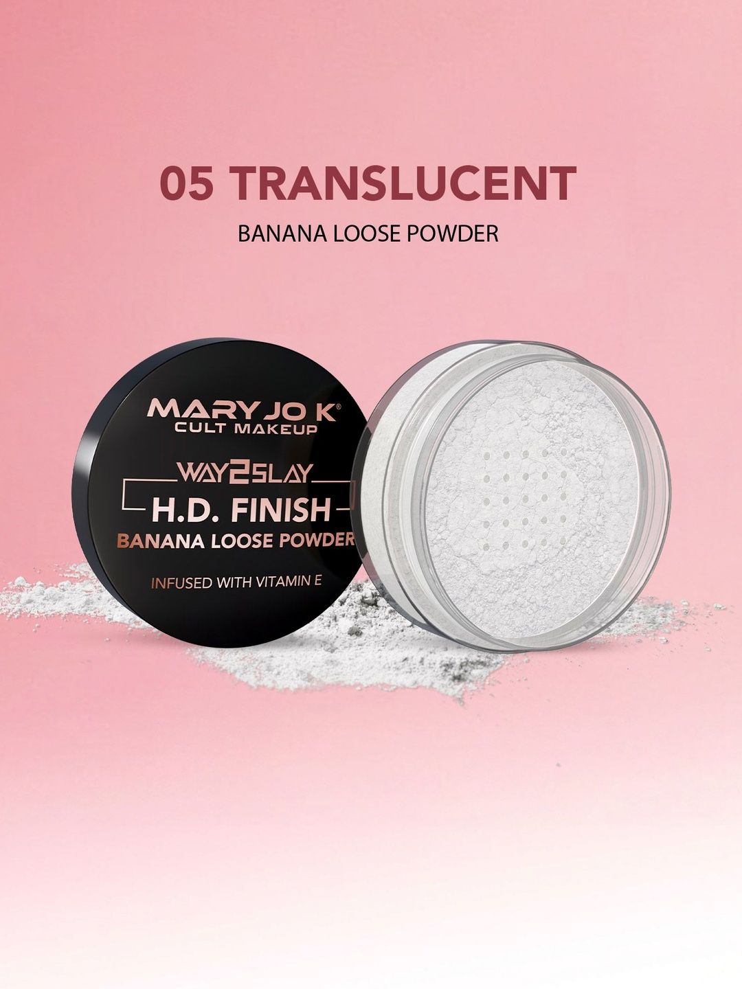Mary Jo K HD Finish Banana Loose Powder - 15 g - Translucent-05-image-38