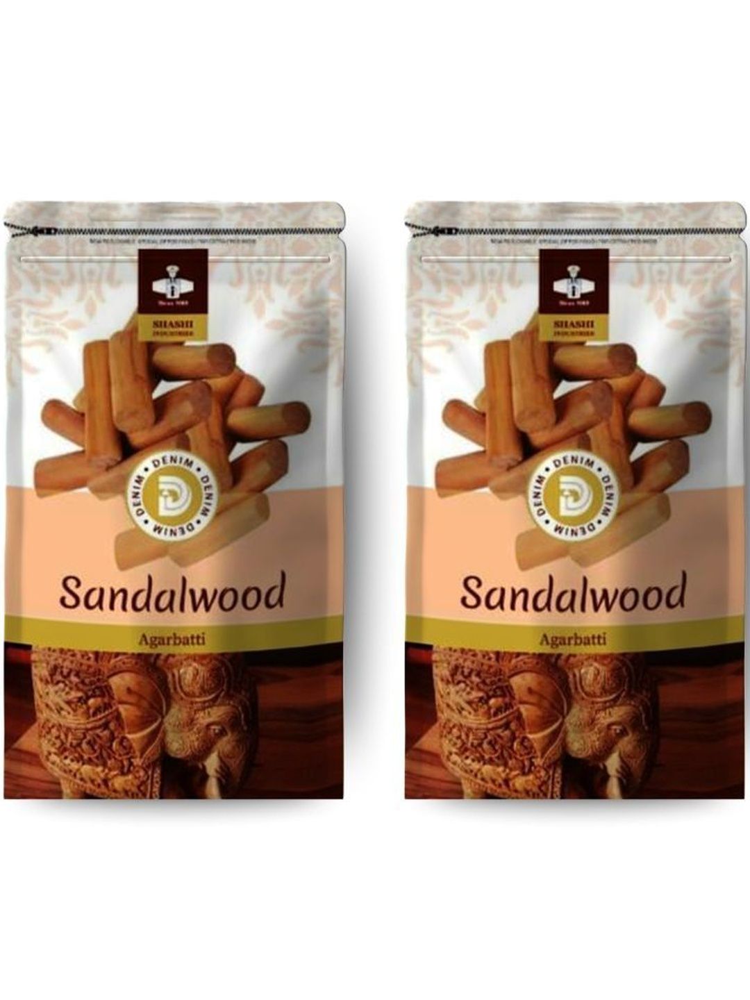 SHASHI DENIM Brown Bamboo 2-Pcs Incense Sticks Pooja Essentials-image-48