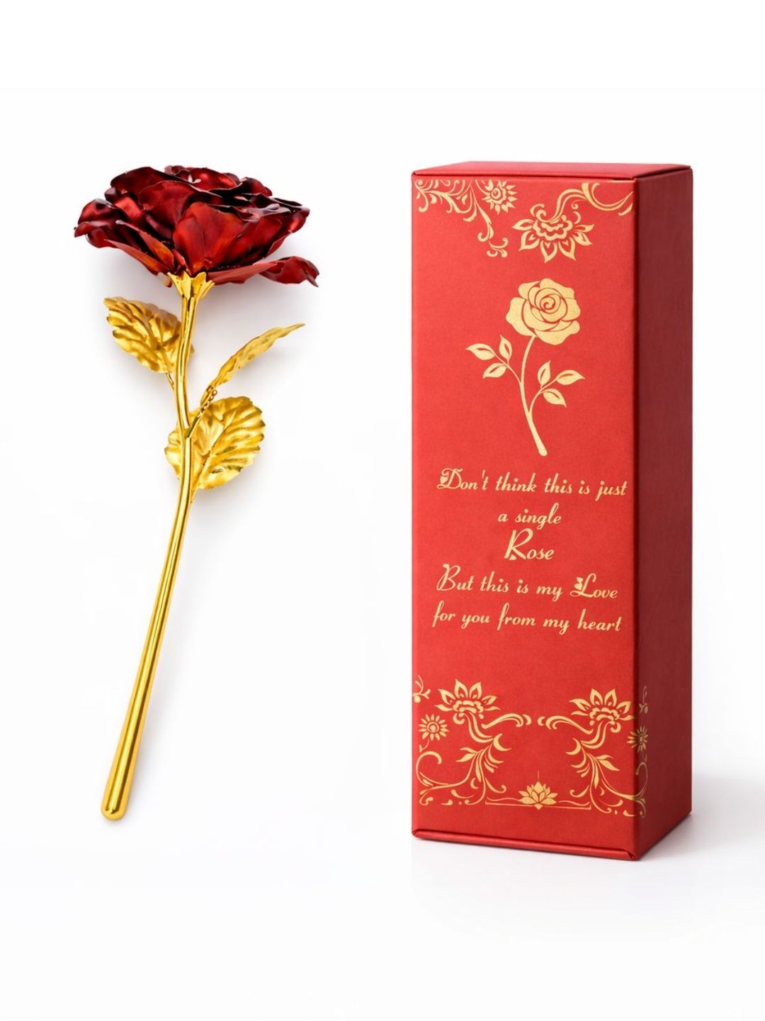 Tiny Shiny Red Rose Valentines Couple Gifting Sets-image-9