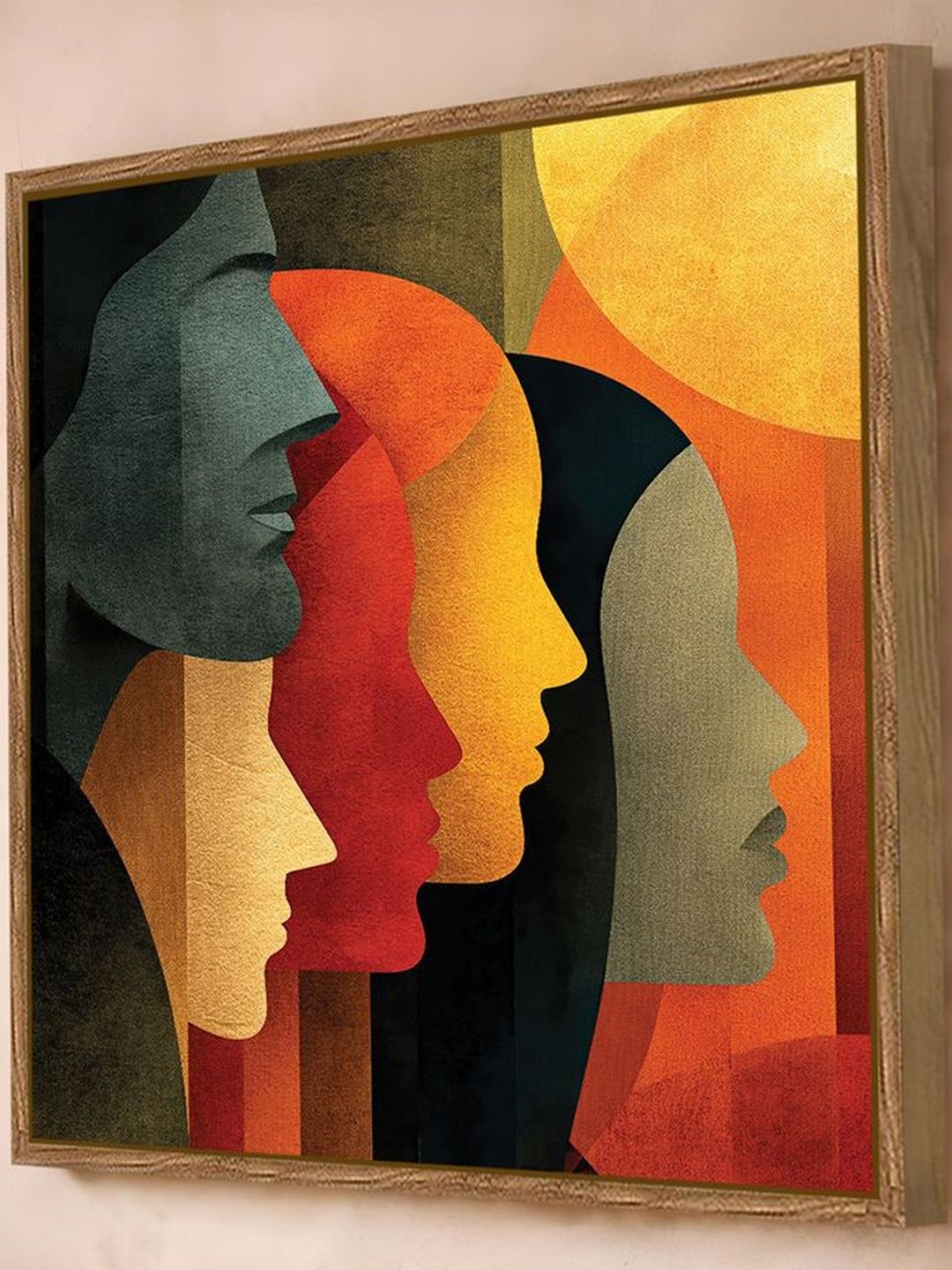 Art Street Brown & Multicoloured Single Piece Canvas Other Wall Paintings-picture-40
