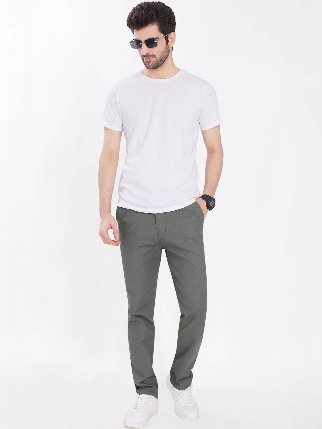 R.Code by The Roadster Life Co. Men Relaxed Trousers-picture-34