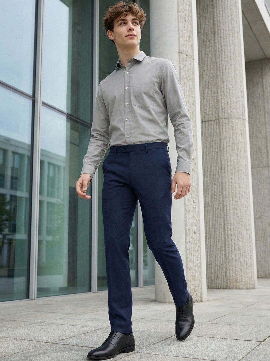 r.code by the roadster life co. R.Code by The Roadster Life Co Men Slim Fit Formal Shirt-picture-34
