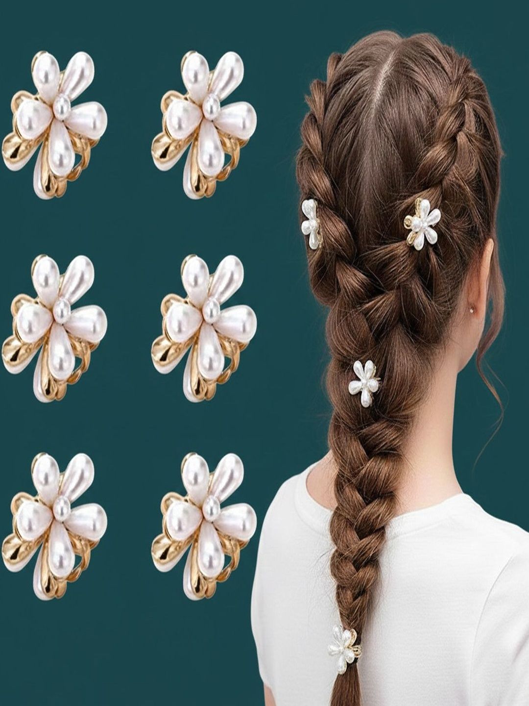 Cinex Girls Set of 6 Embellished Hair Accessory Set-picture-42