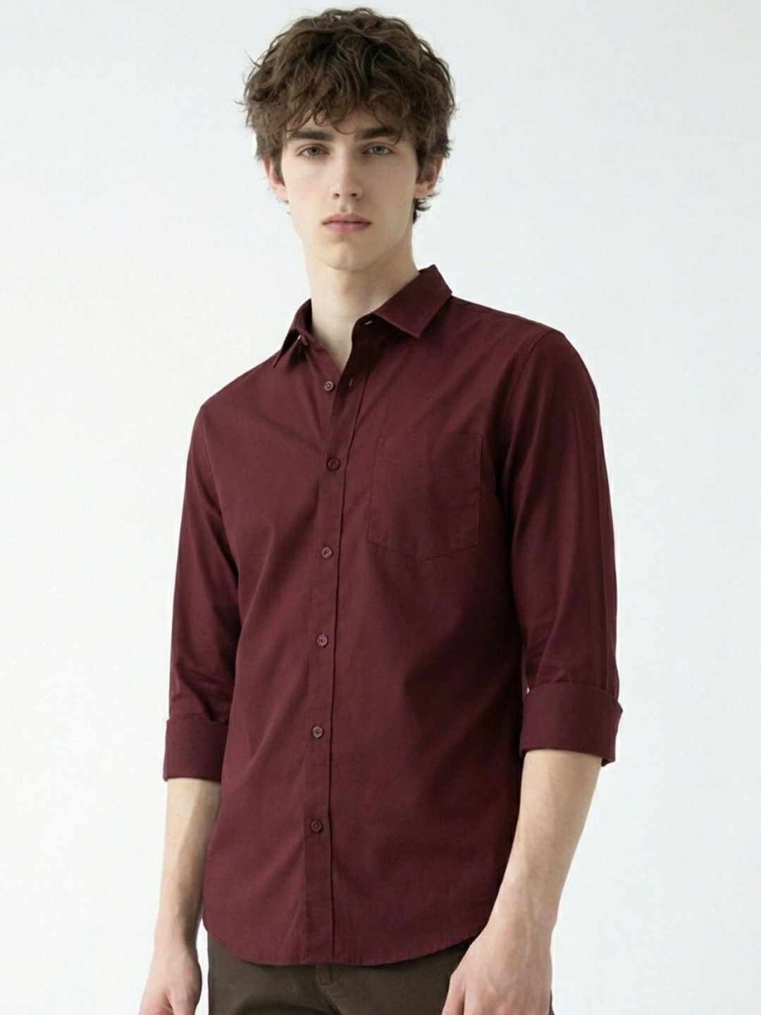 r.code by the roadster life co. R.Code by The Roadster Life Co Men Slim Fit Formal Shirt-picture-38