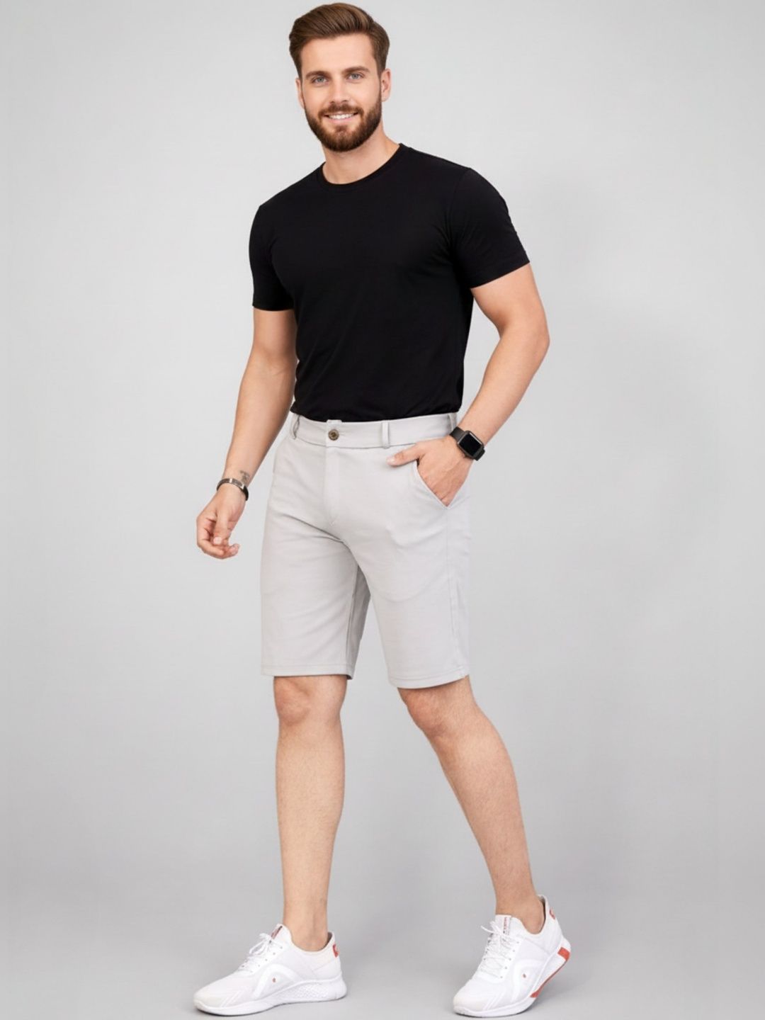 HERE&NOW Men Running Sports Shorts-picture-28