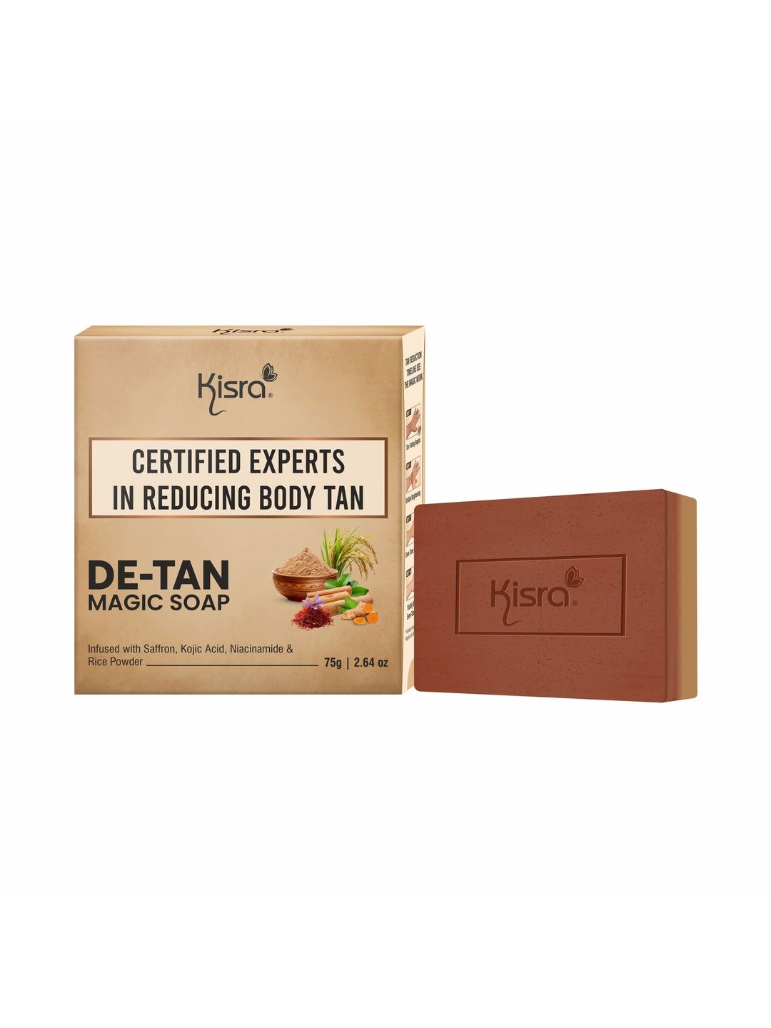 KISRA De-Tan Magic 2-in-1 Scrub & Bathing Soap - 75 g-image-43