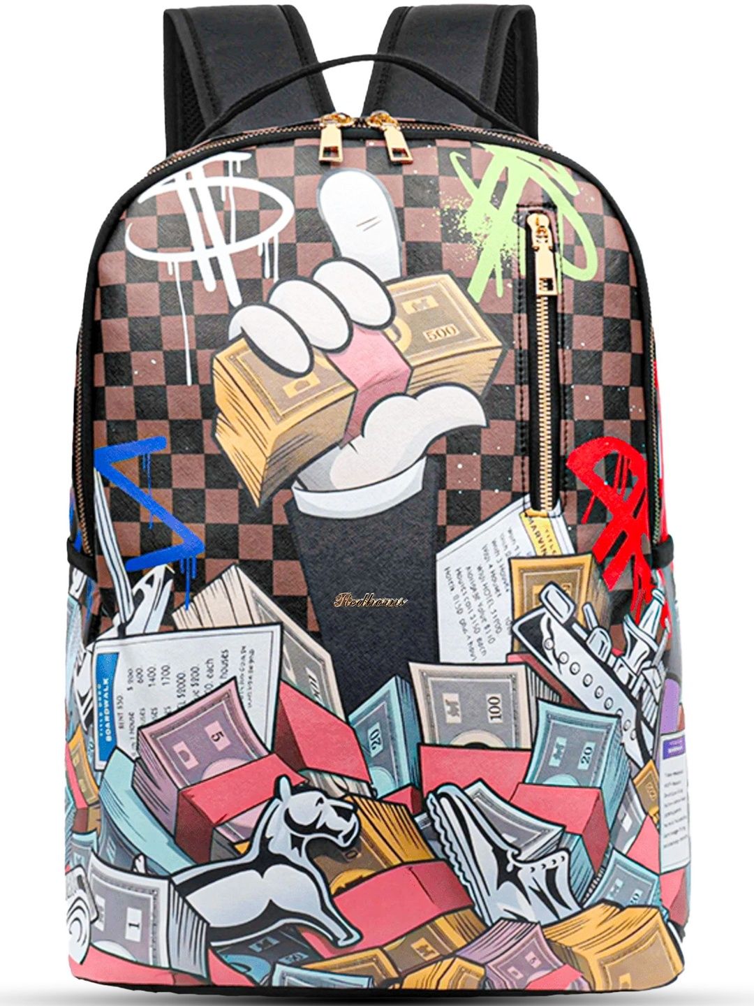 REDHORNS Unisex Graphic Backpack with Anti-Theft-picture-17
