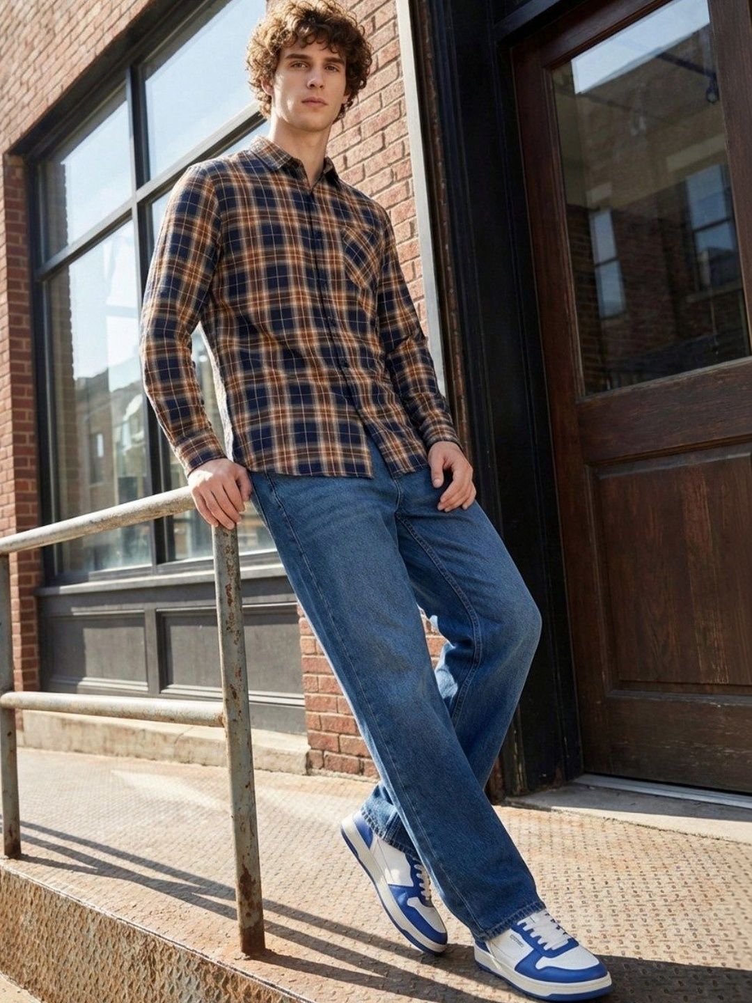 R.Code by The Roadster Life Co. Men Slim Fit Buffalo Checks Checked Casual Shirt-picture-35