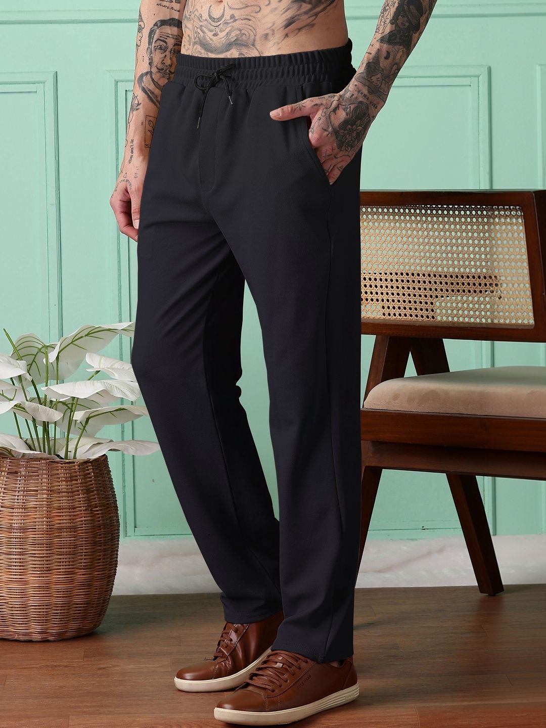 HERE&NOW Men Regular Fit Joggers-picture-39