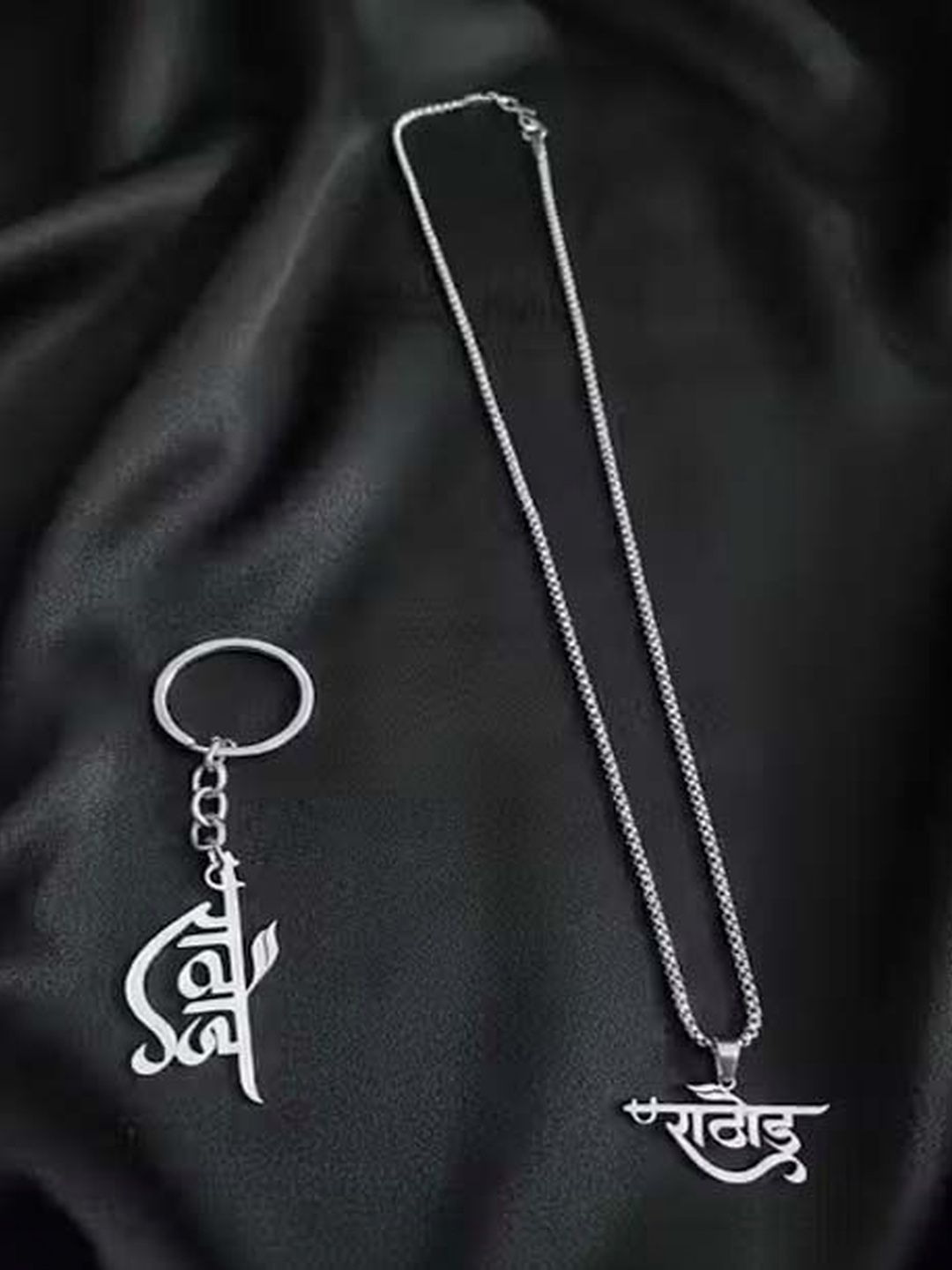 Rolss Silver-Plated Oval Pendants with Chains-picture-17