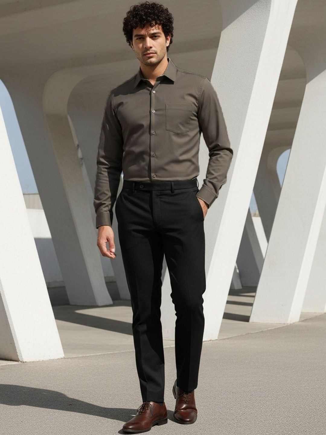 r.code by the roadster life co. R.Code by The Roadster Life Co Men Slim Fit Formal Shirt-picture-41