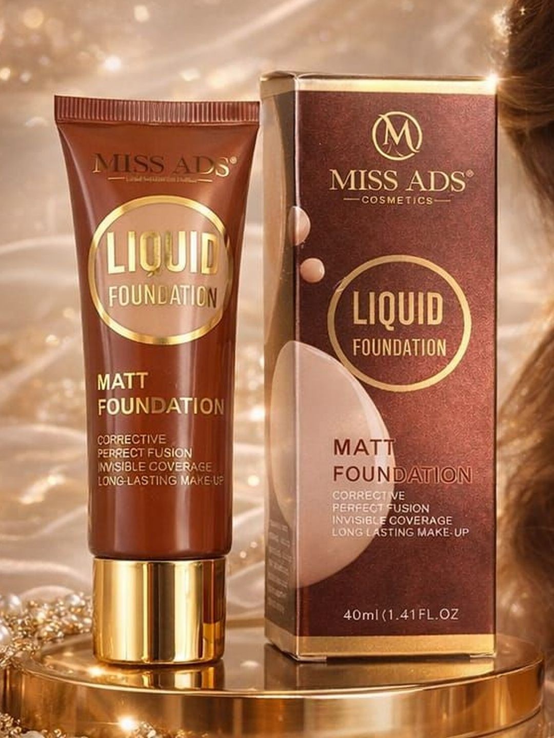 MISS ADS Long Lasting Liquid Matt Foundation - 40 ml - Shade - C11-picture-22