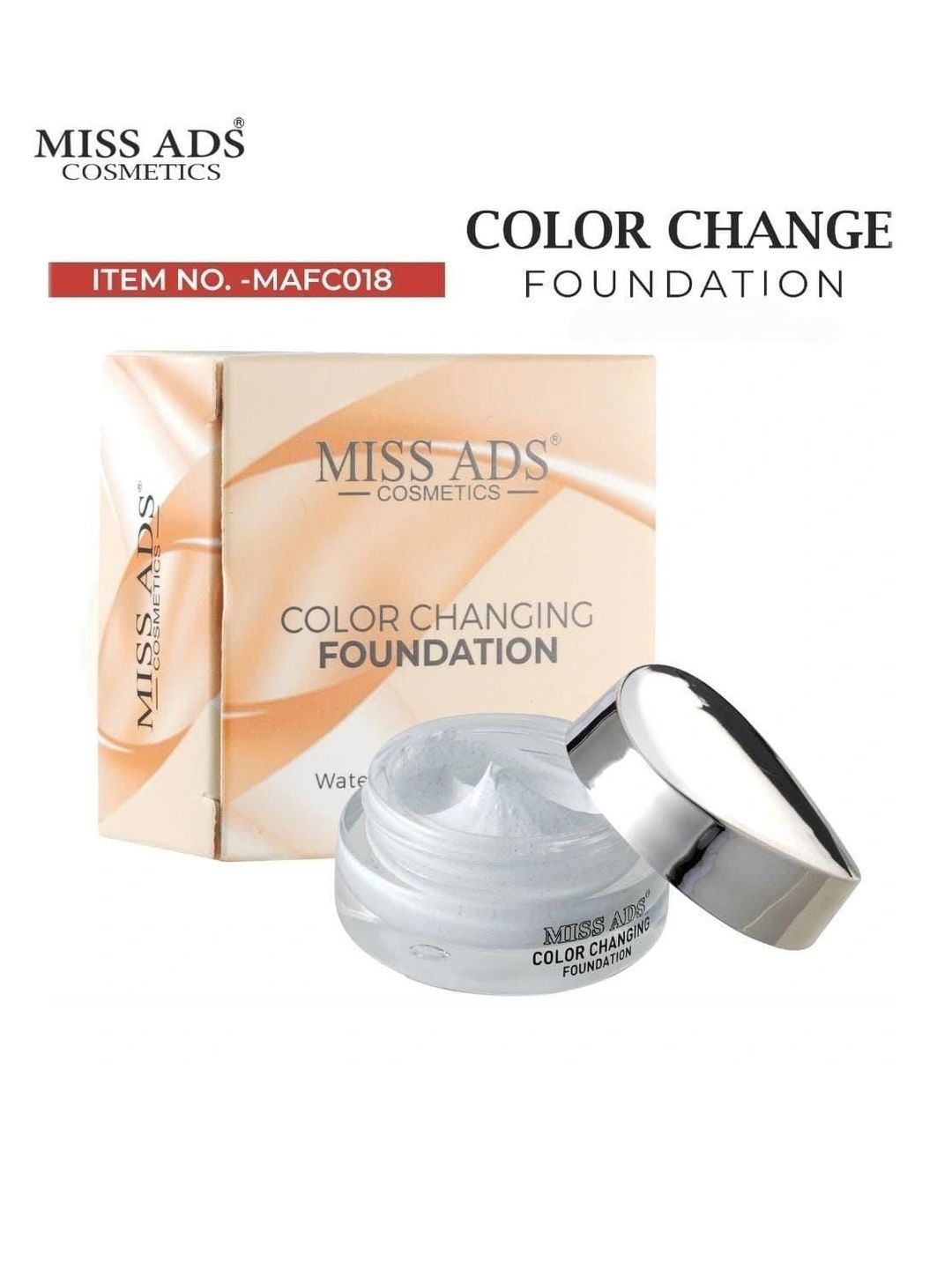 MISS ADS Colour Changing Foundation - 20 g - Shade - C18-picture-5
