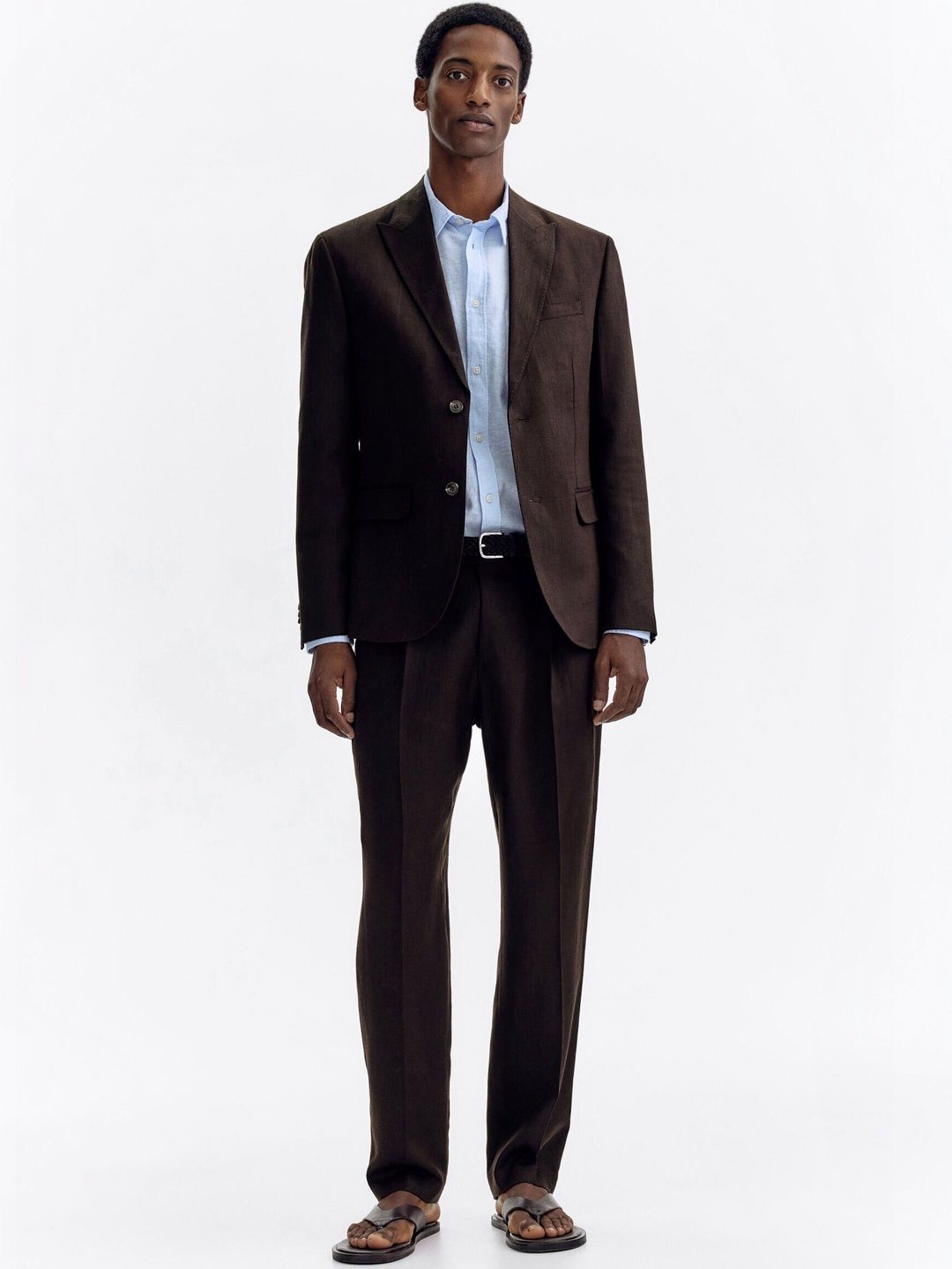 H&M Regular Fit Tailored Linen-blend Trousers-picture-23