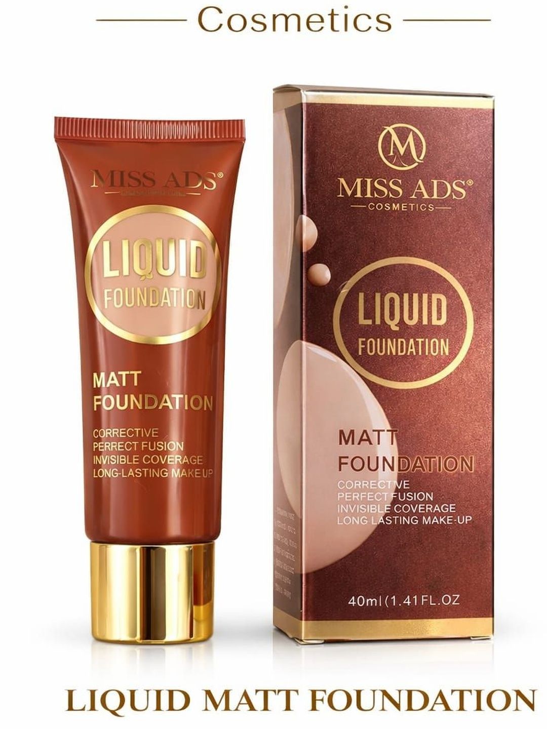 MISS ADS Long Lasting Liquid Matt Foundation - 40 ml - Shade - C11-picture-24