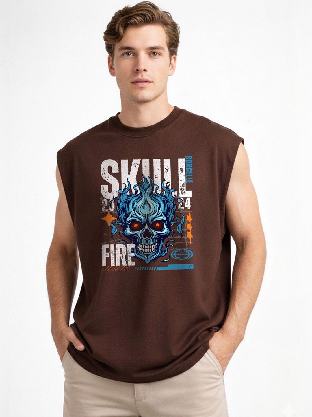 RuledBySun Printed Cotton Tank-picture-42