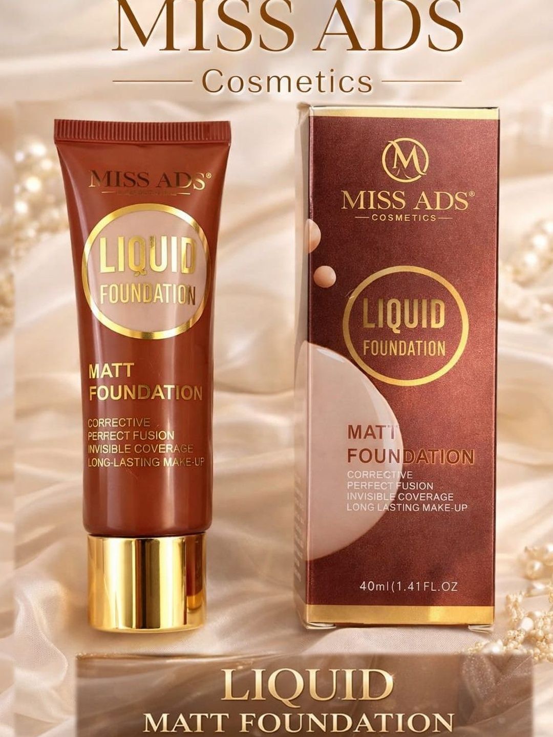 MISS ADS Long Lasting Liquid Matt Foundation - 40 ml - Shade - C11-picture-21
