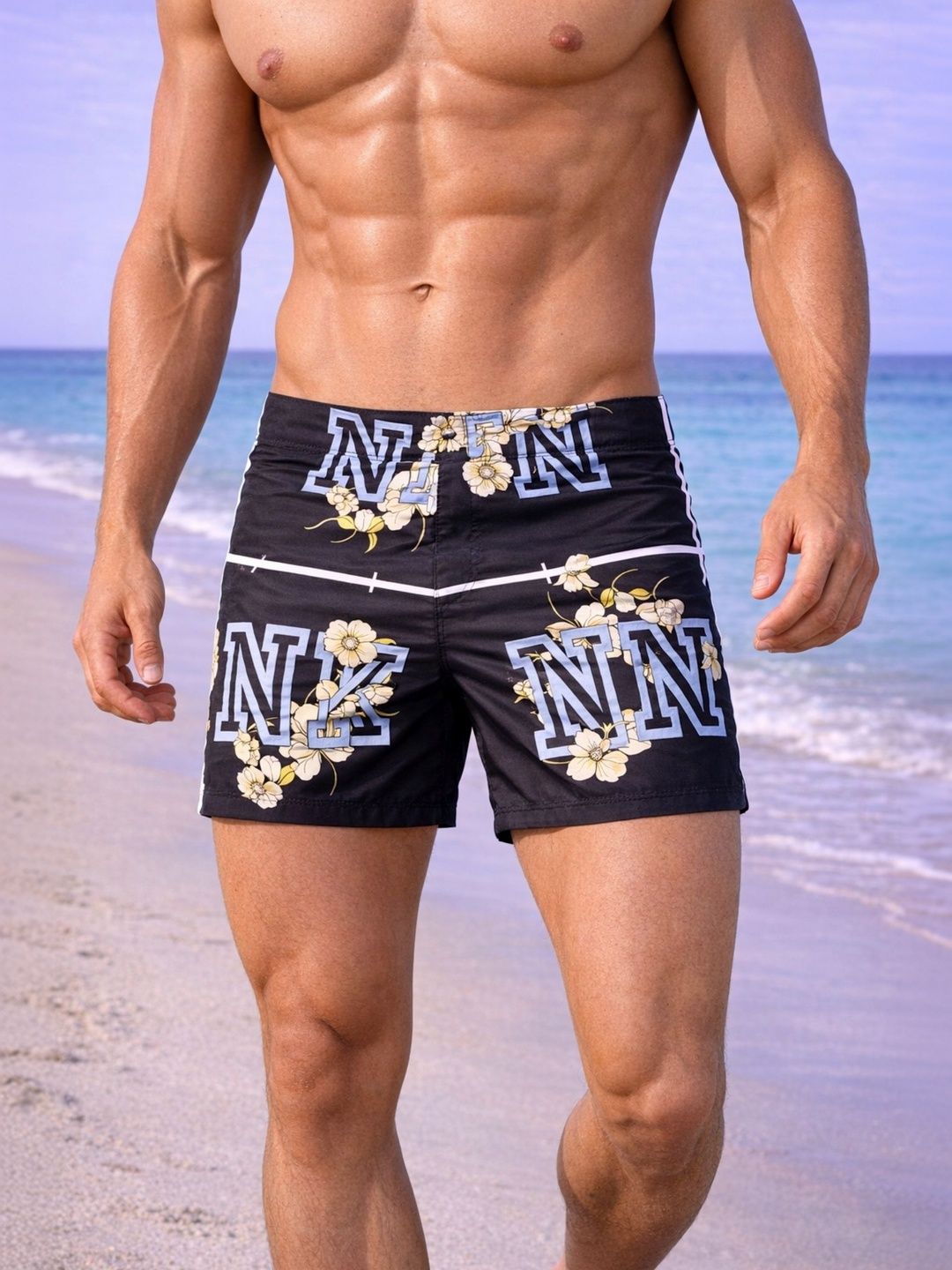 ULLAS Men Printed Swim Shorts Swim Bottoms-picture-53