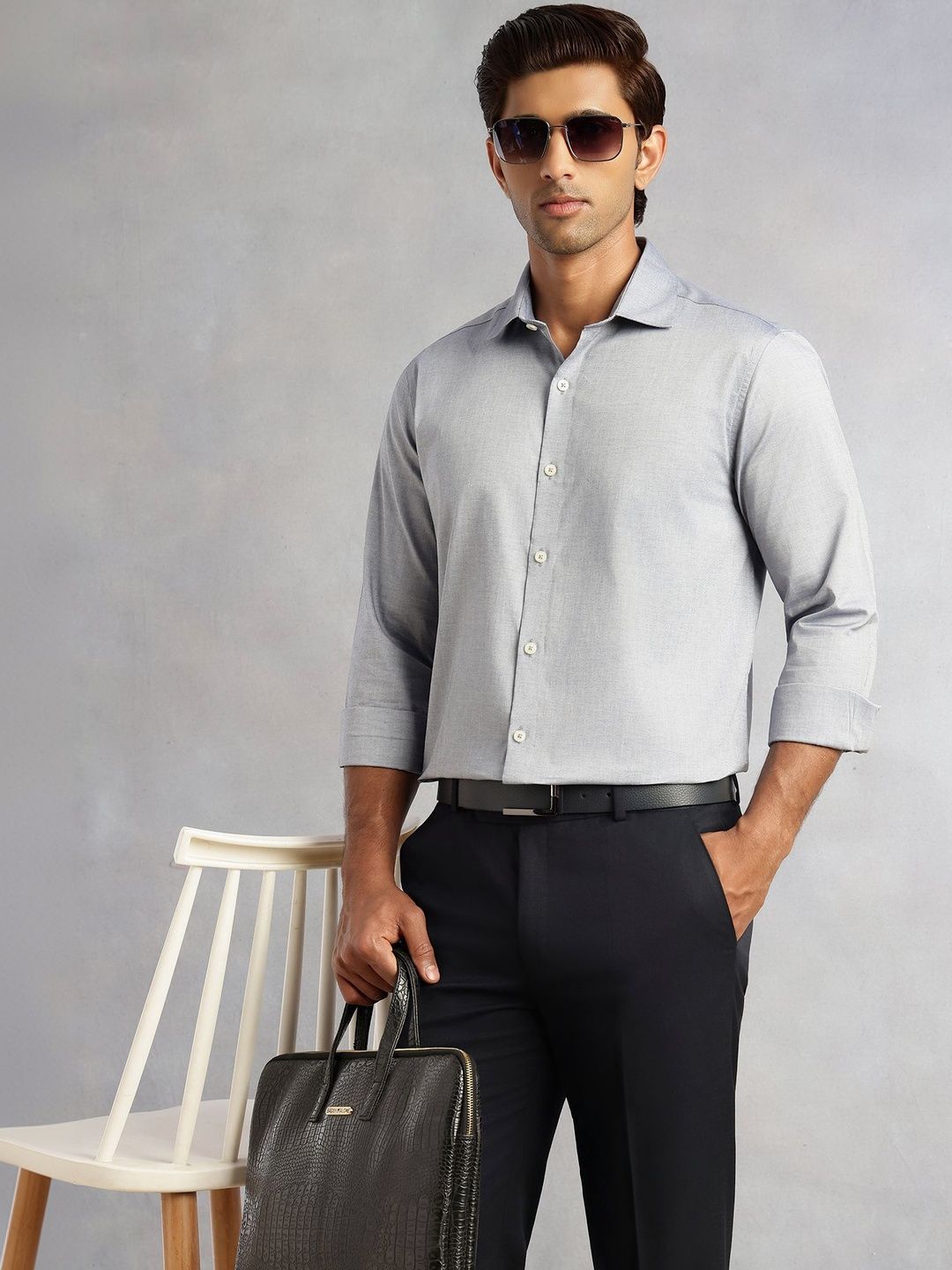 Thomas Scott Pure Cotton Regular Fit Formal Shirt-picture-11