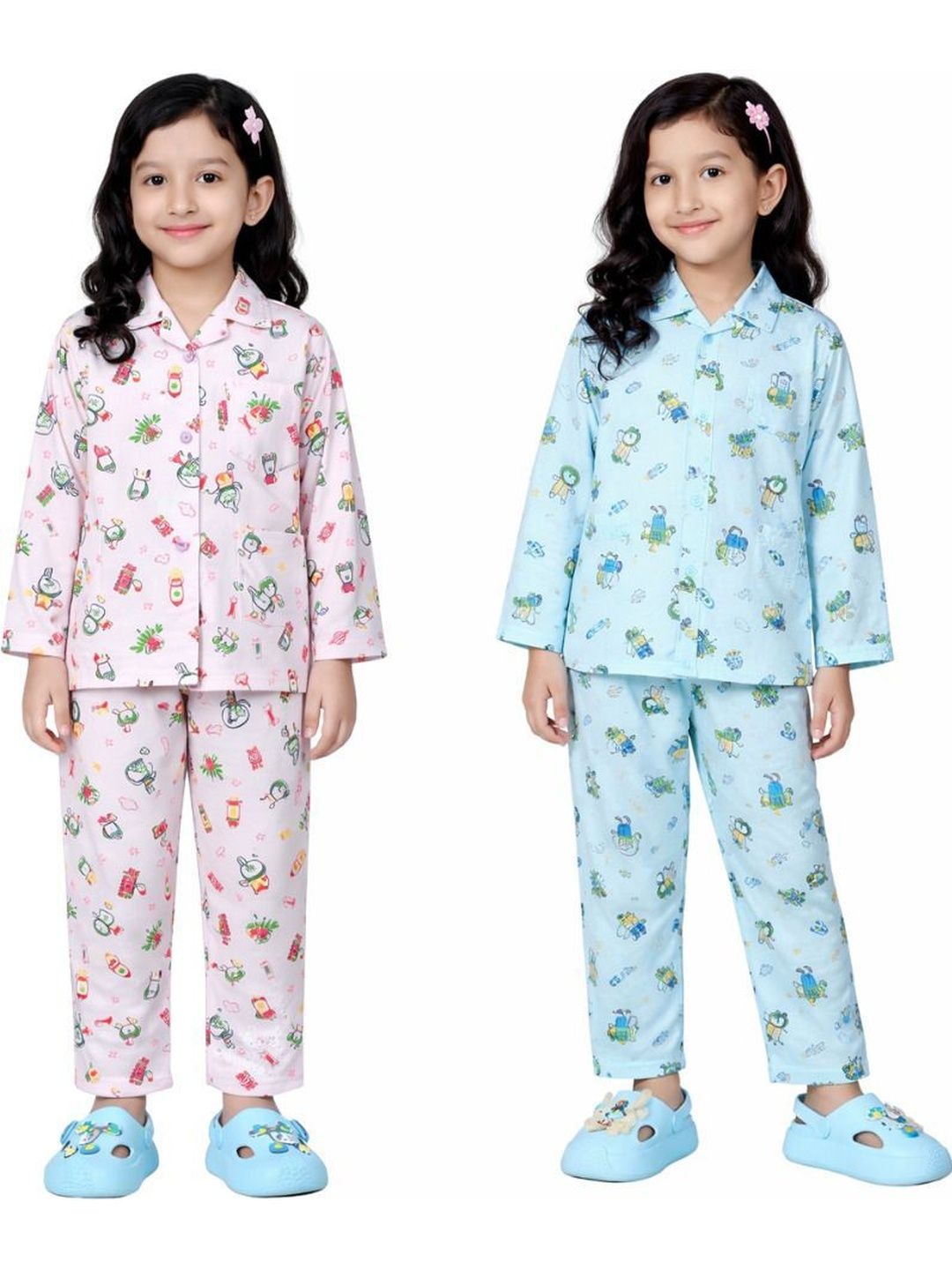 CHICLIFT Unisex Kids Nightdress-picture-42
