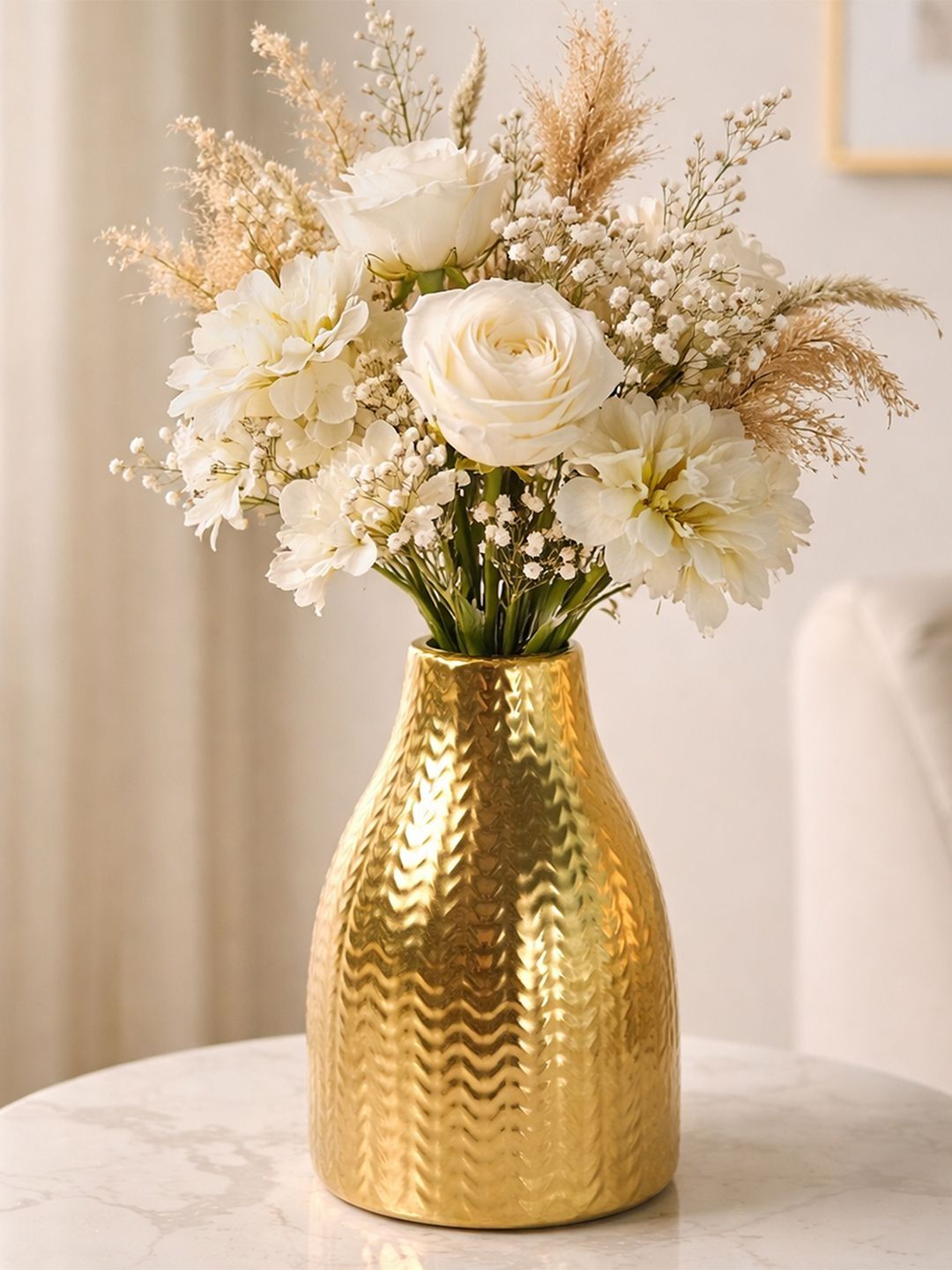 Art Street Gold-Colored Ceramic Vases-image-32