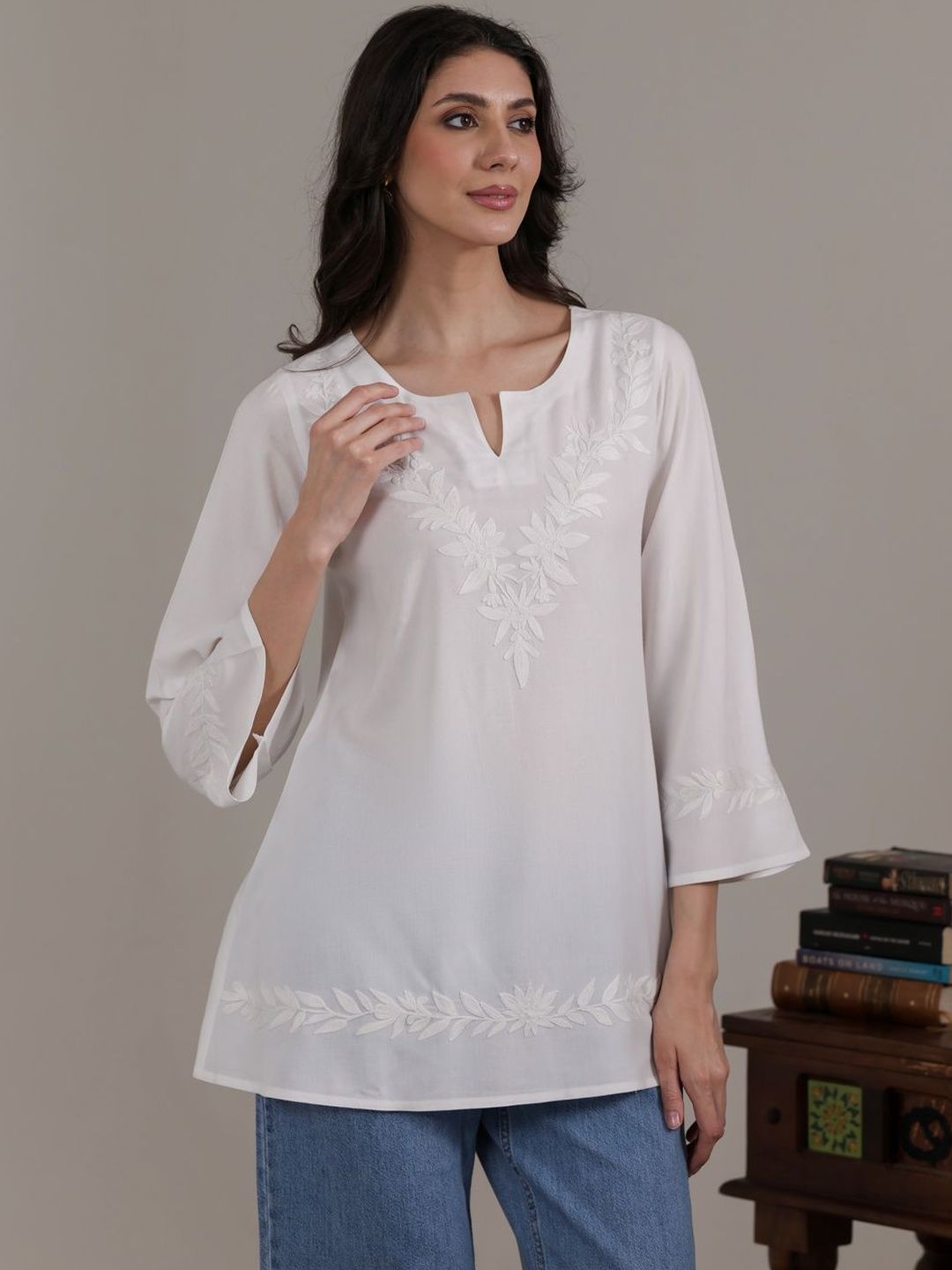 QAZMI Embroidered Kurti-picture-58