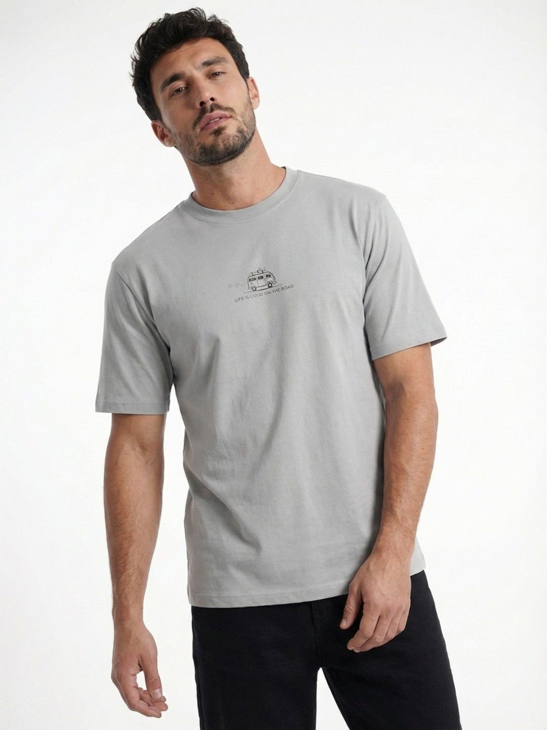 glitchez Men Minimal Print T-shirt-picture-47