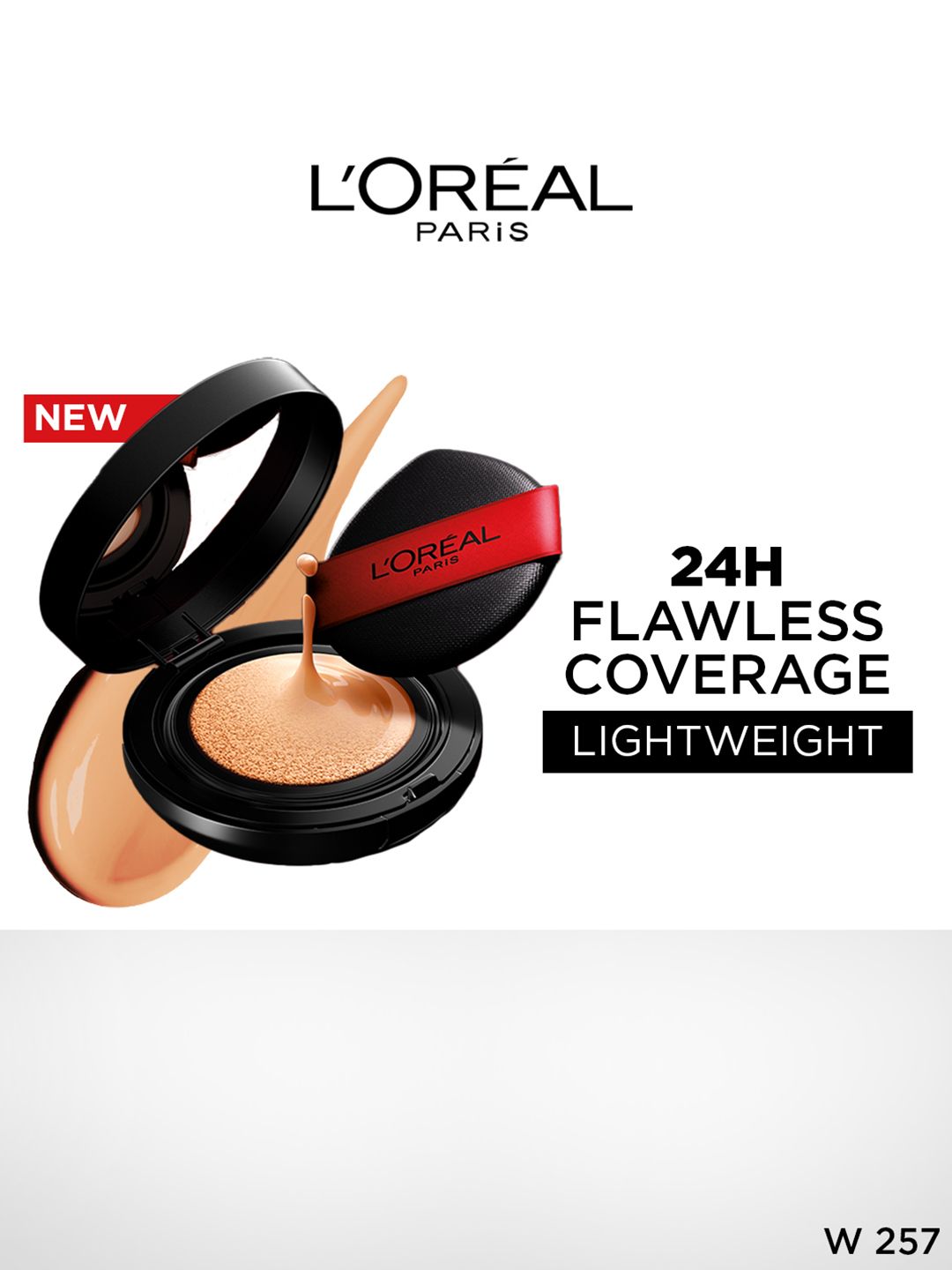 LOreal Paris Infallible Cushion Foundation with Glass-Skin Finish 11g - Shade W257-picture-30