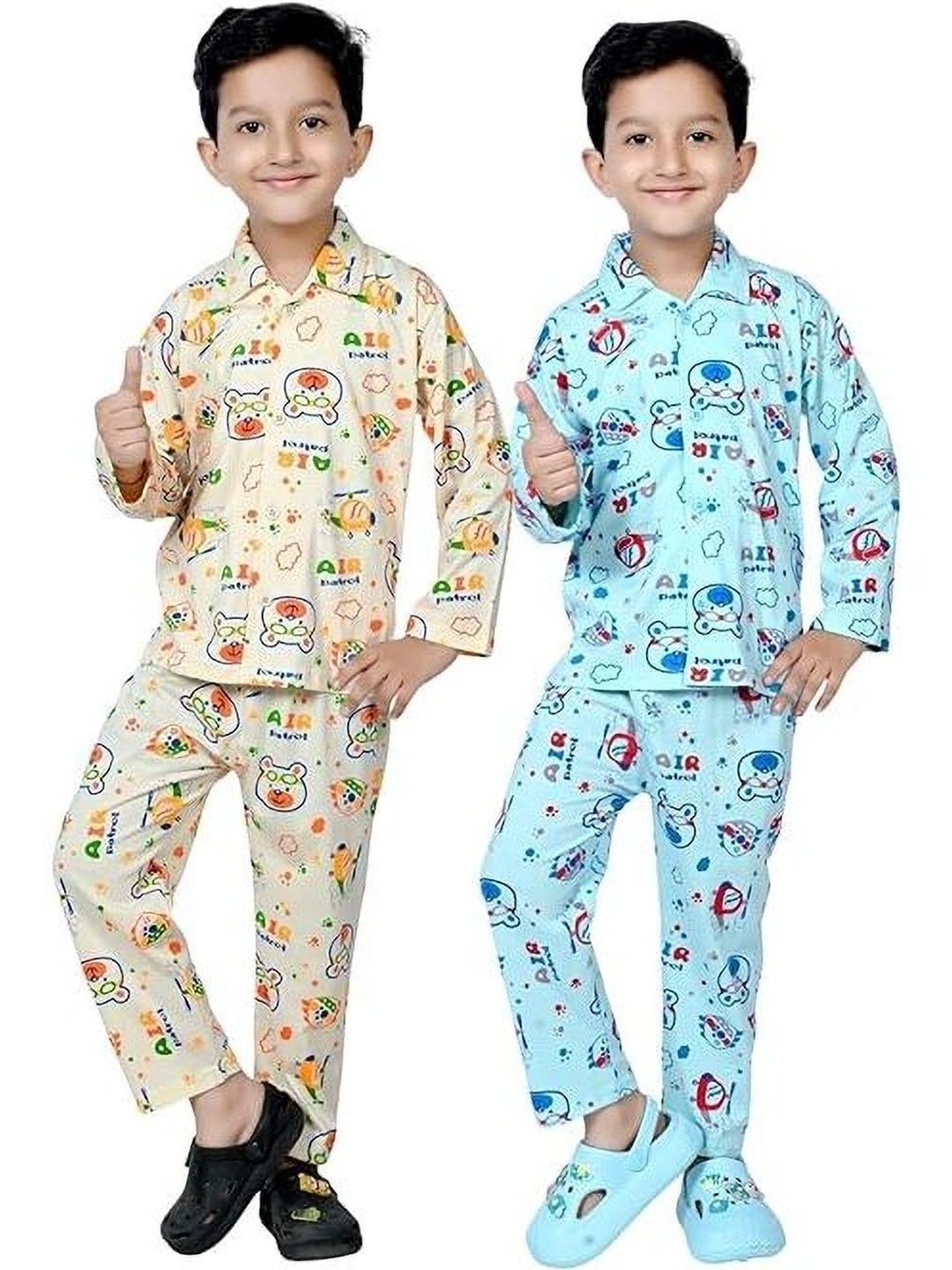 CHICLIFT Unisex Kids Nightdress-picture-21