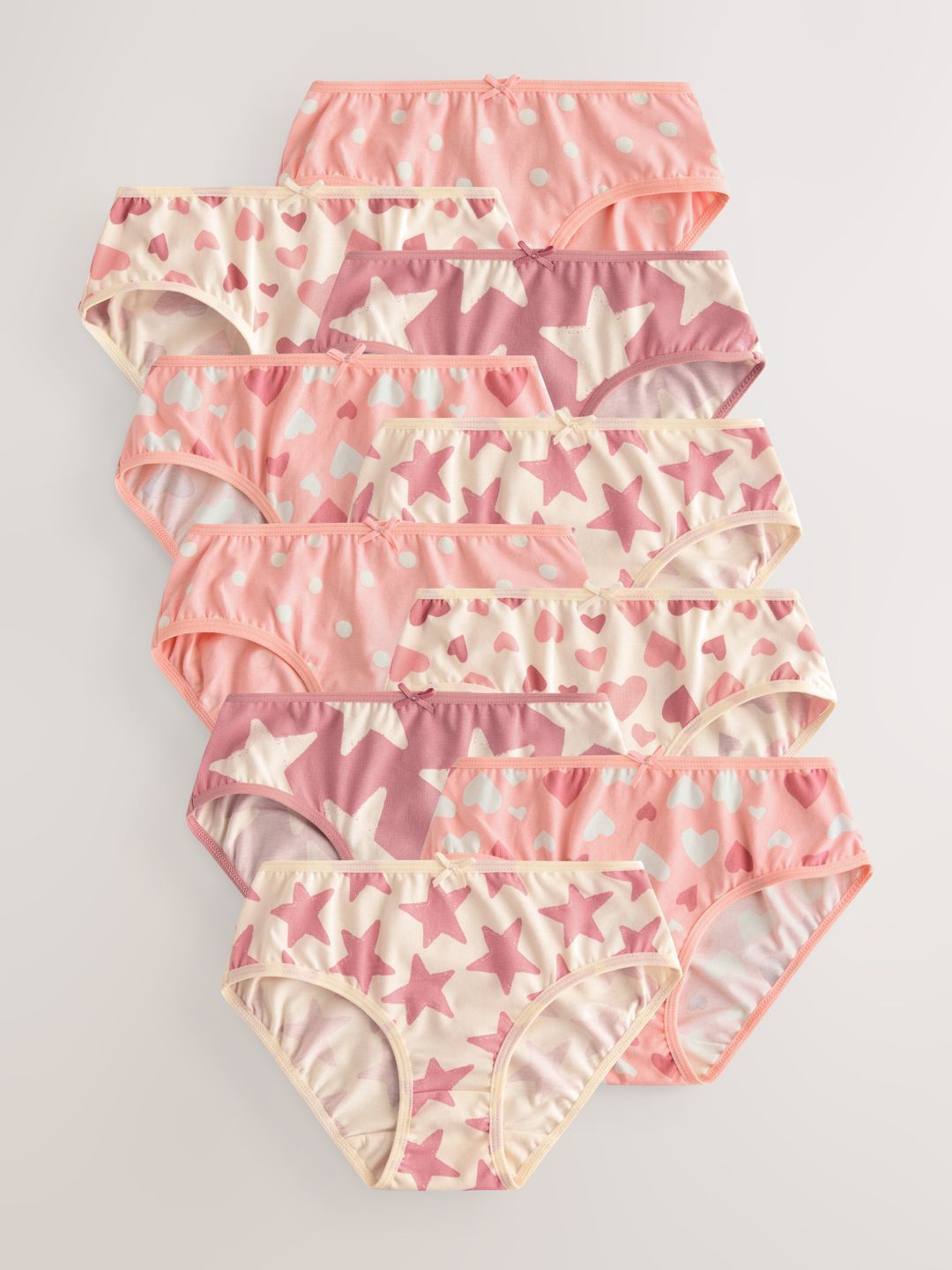 NEXT Girls Pack of 10 Printed Basic Briefs-picture-13
