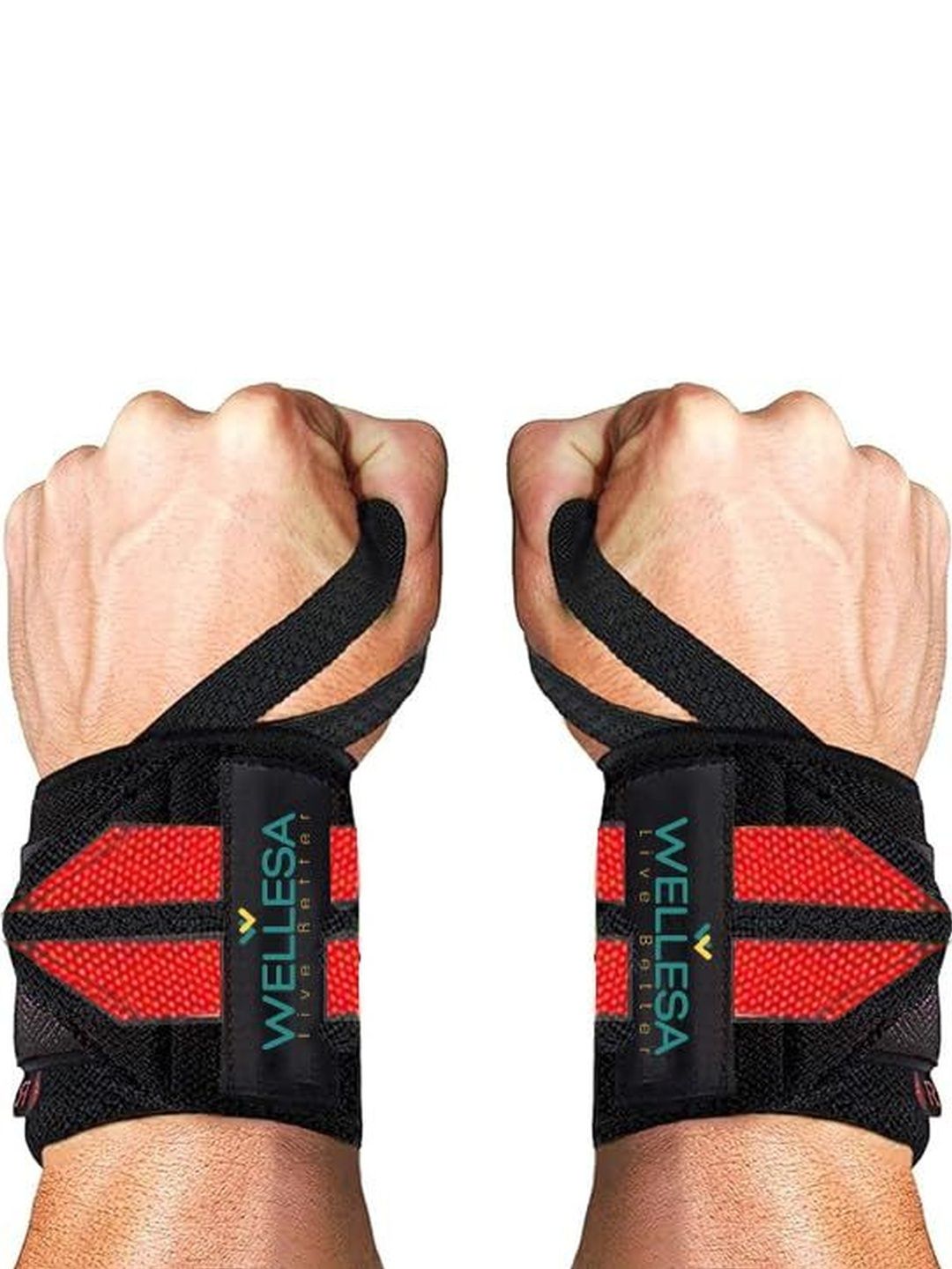 Wellesa Pack Of 2 Wrist Support for Gym Wristbands-image-25