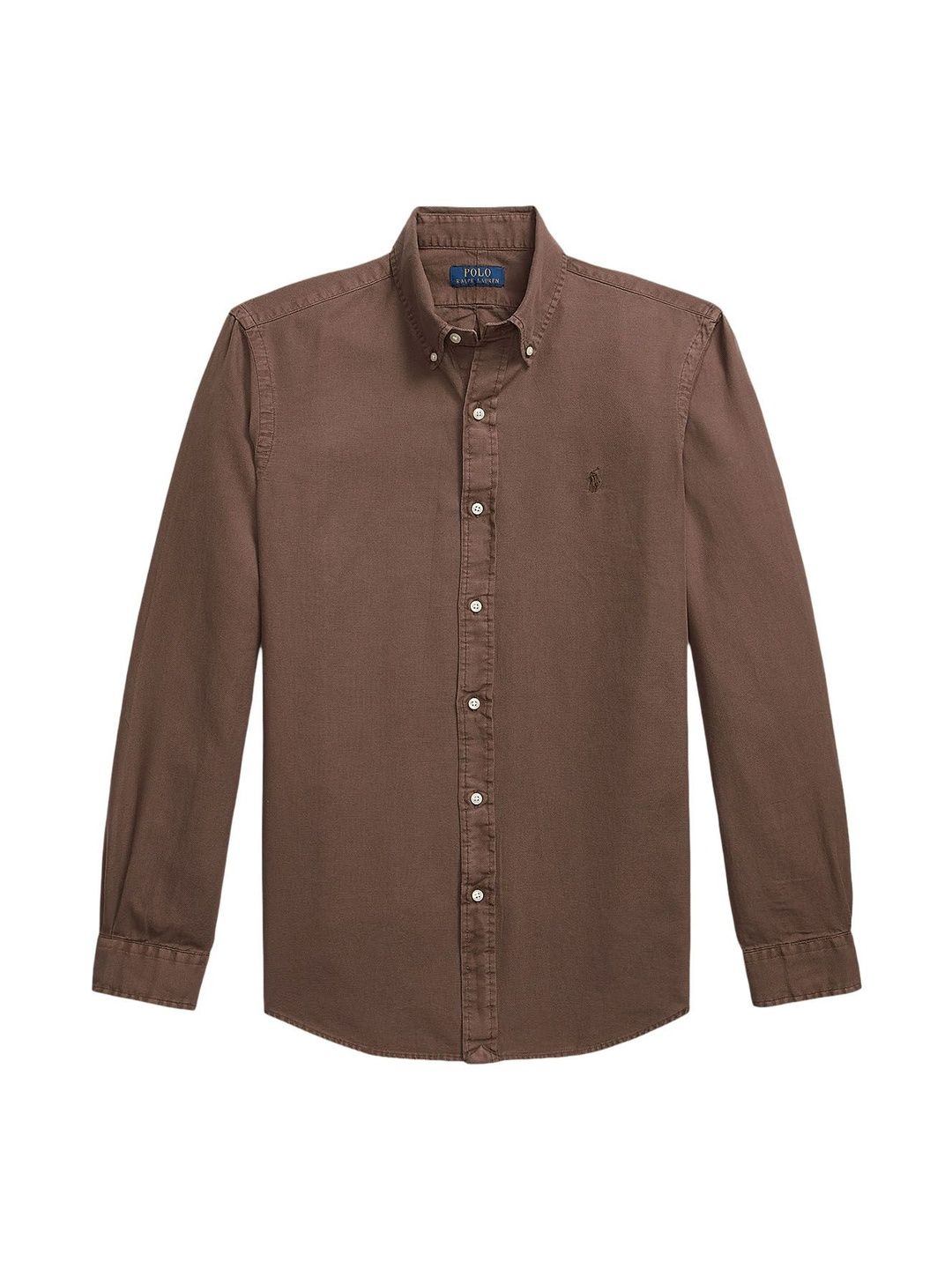 Polo Ralph Lauren Men Brown Custom Fit Textured Dobby Shirts-picture-42