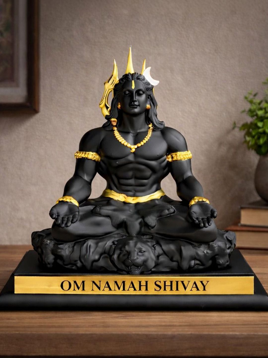 Adhvik Black Religious Figurine Showpiece-image-33