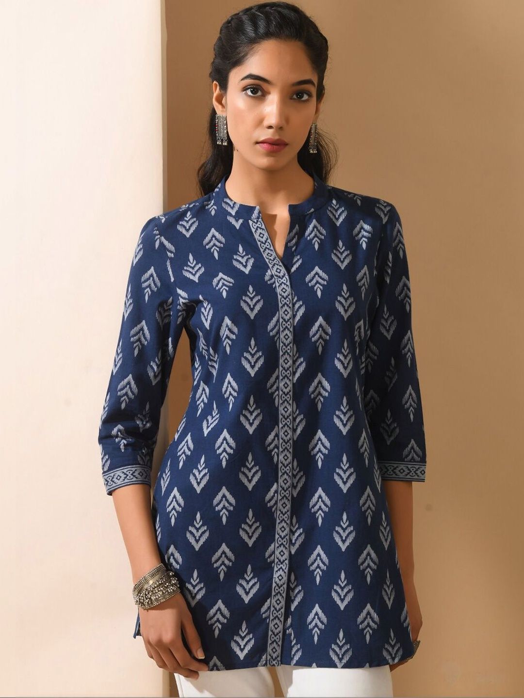 Anouk Mandarin Collar Printed Tunic-picture-56