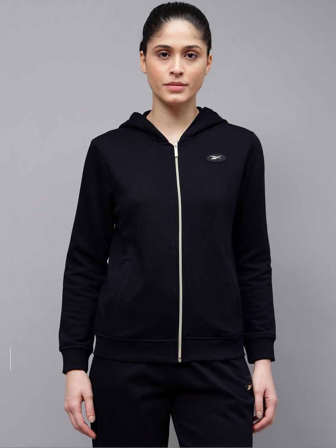 Reebok Cotton Hooded Open Front Jacket-picture-51