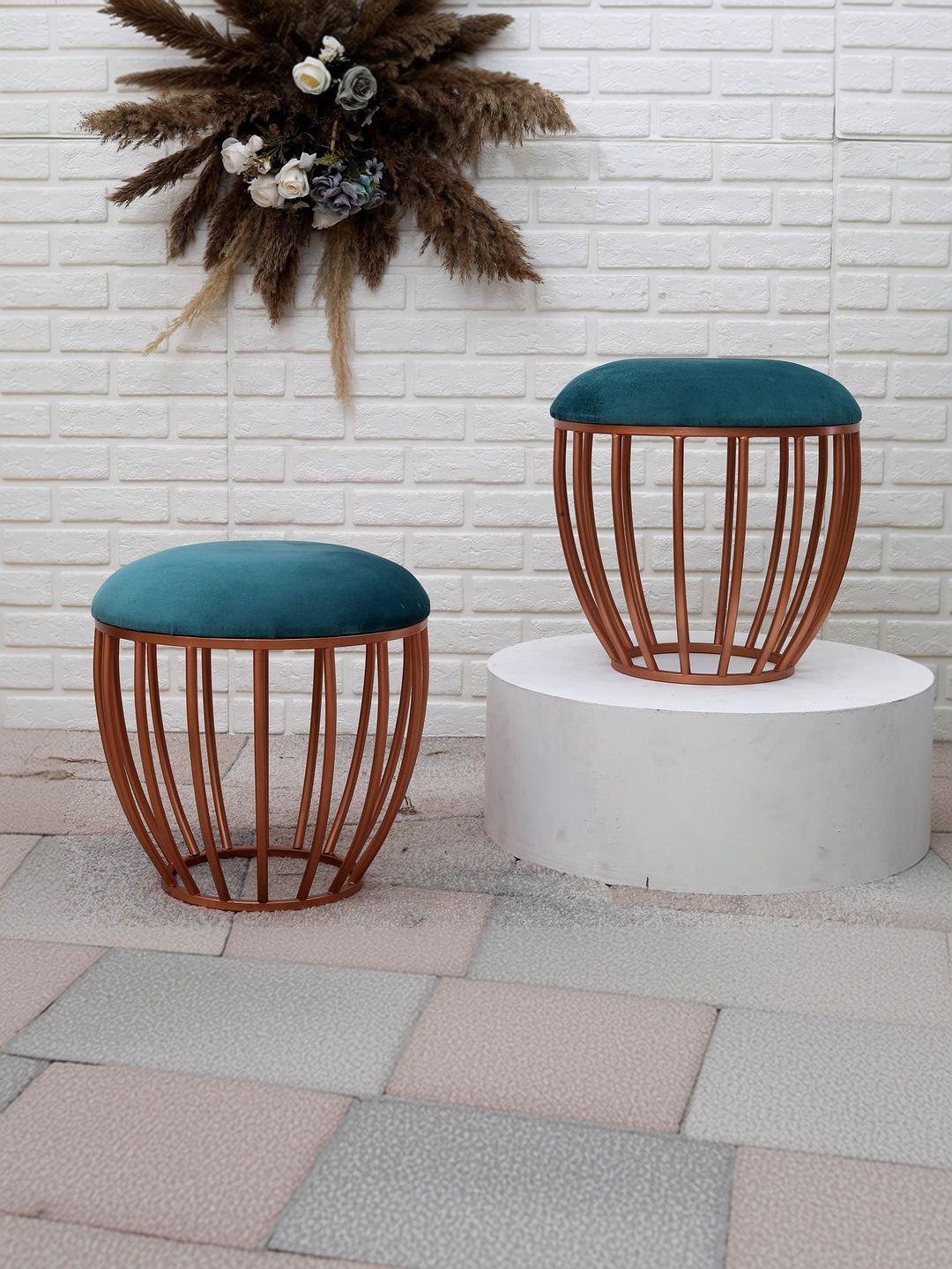 Greetwood Metal Ottoman Stool-picture-29
