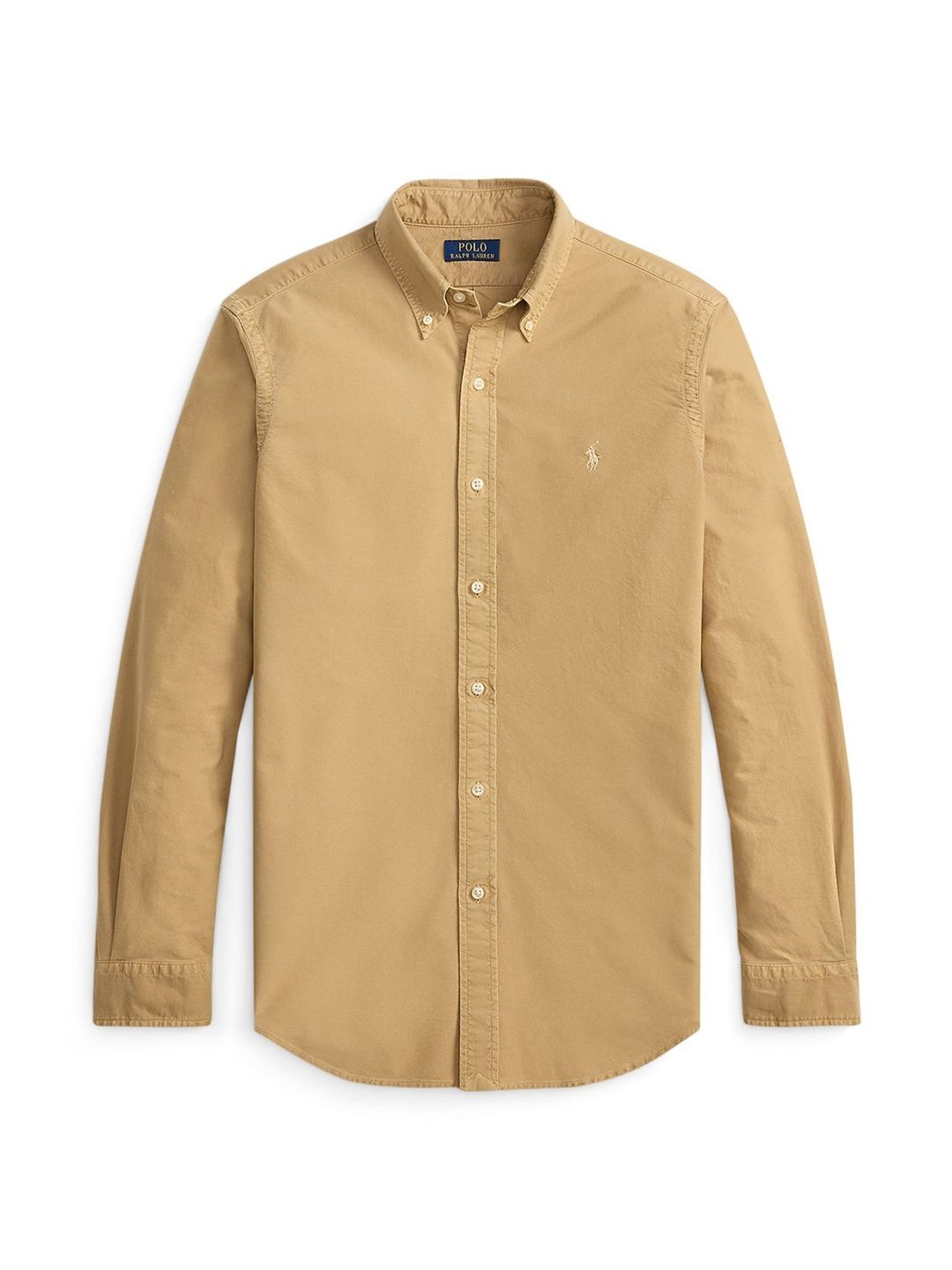Polo Ralph Lauren Men Beige Custom Fit Garment-dyed Oxford Shirts-picture-43
