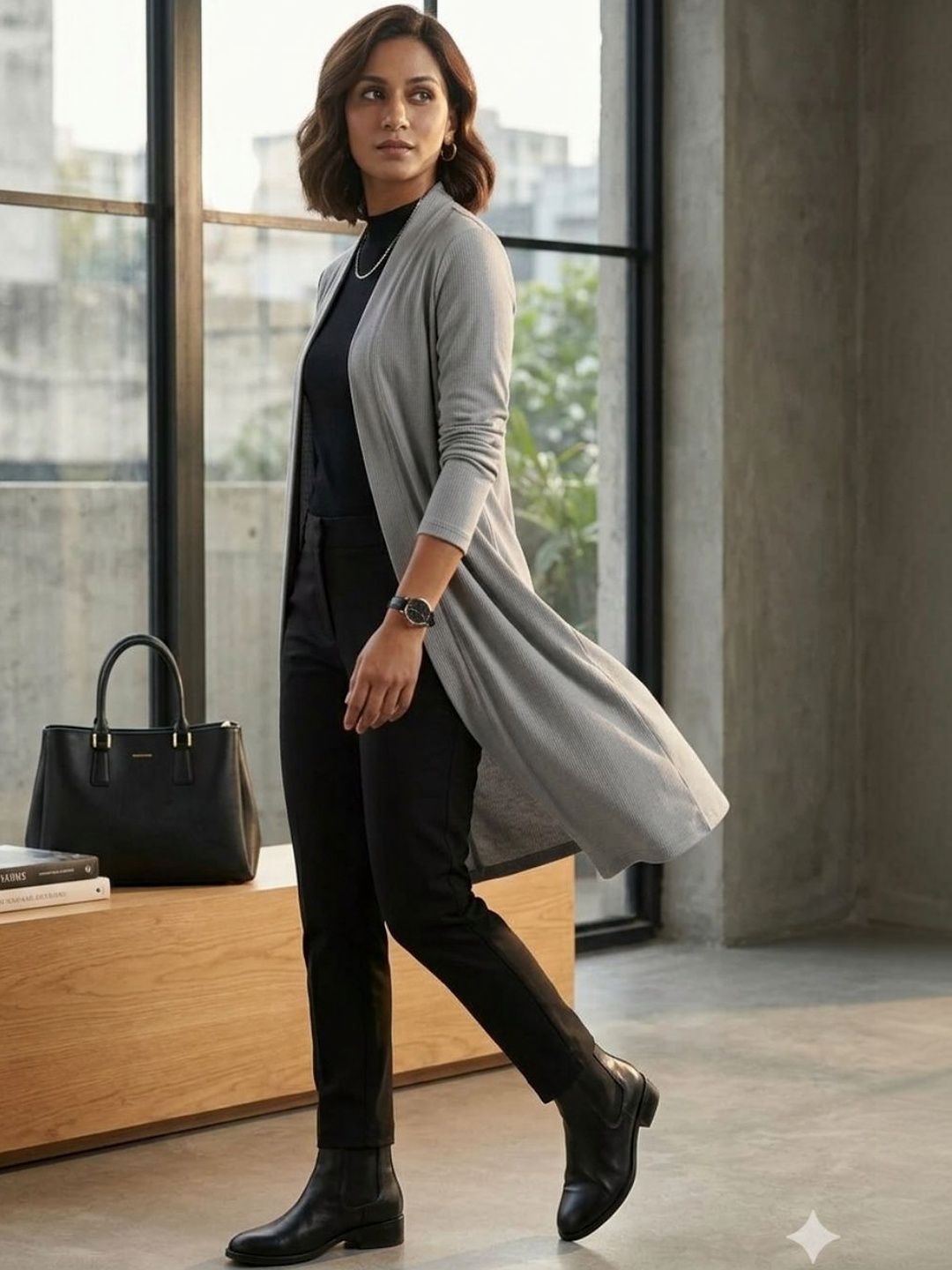 SZN Women Longline Shrug-picture-36